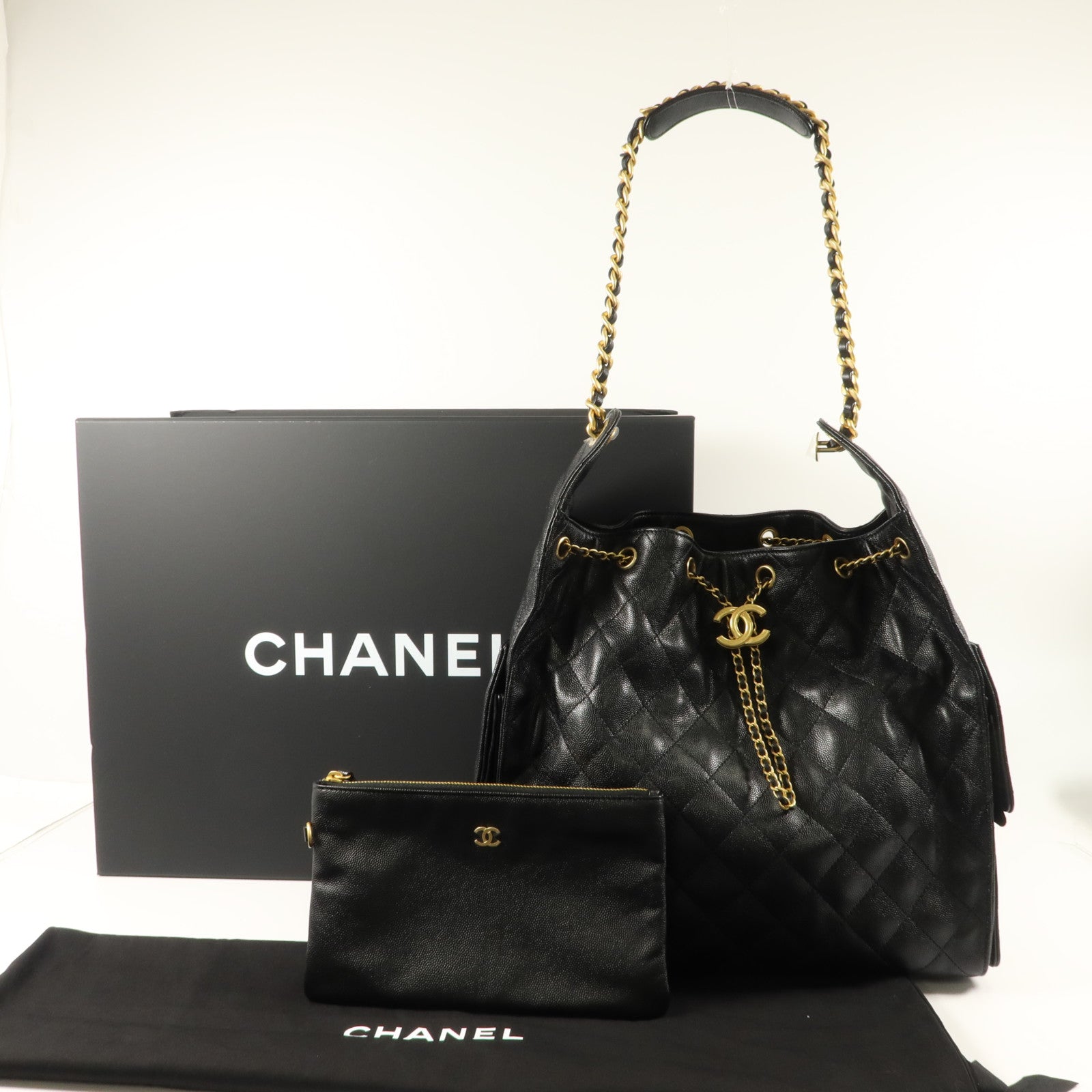 CHANEL 牛皮皮革Chanel 25鏈帶肩背袋
