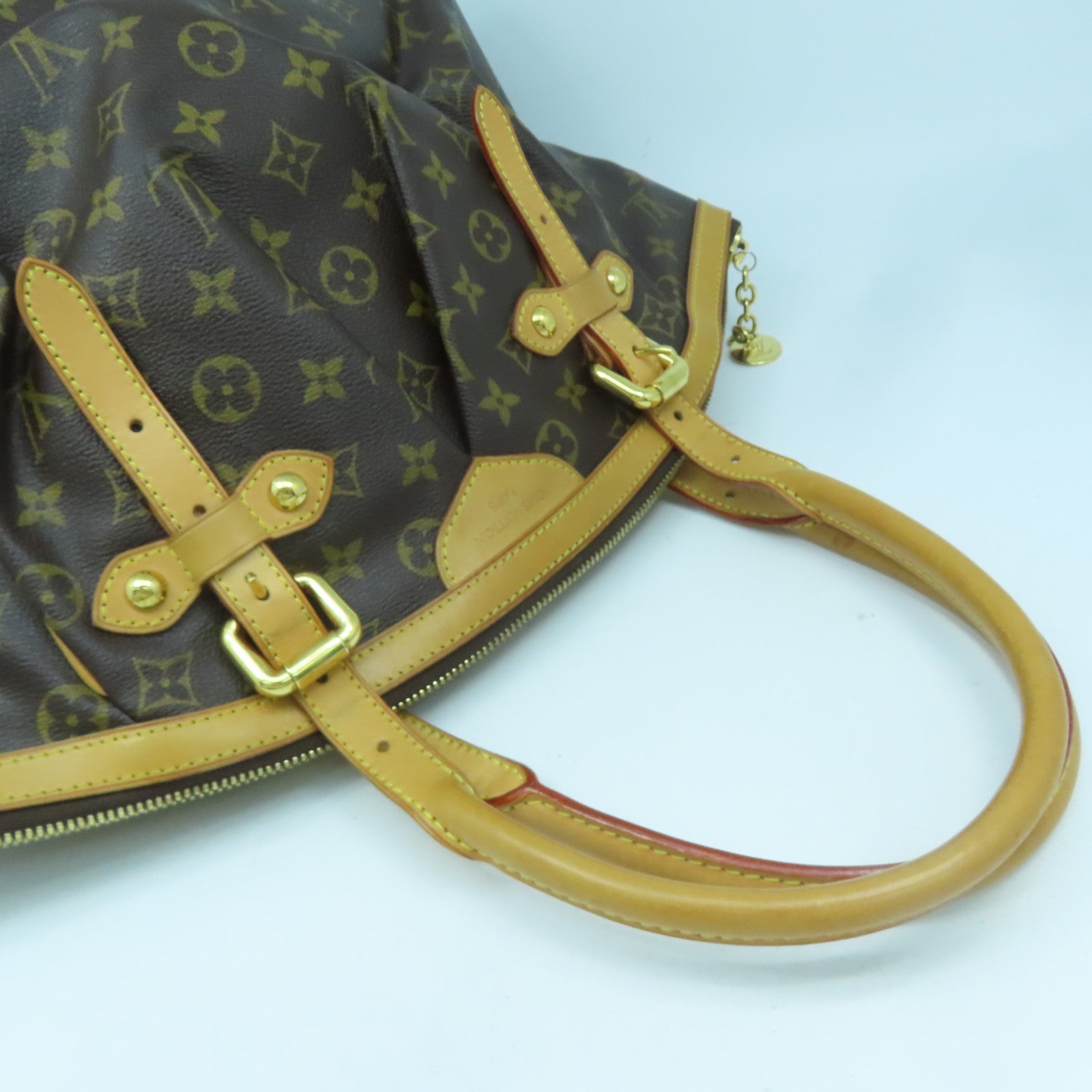 LOUIS VUITTON 【激減優惠】Monogram Tivoli GM金扣手挽袋啡色