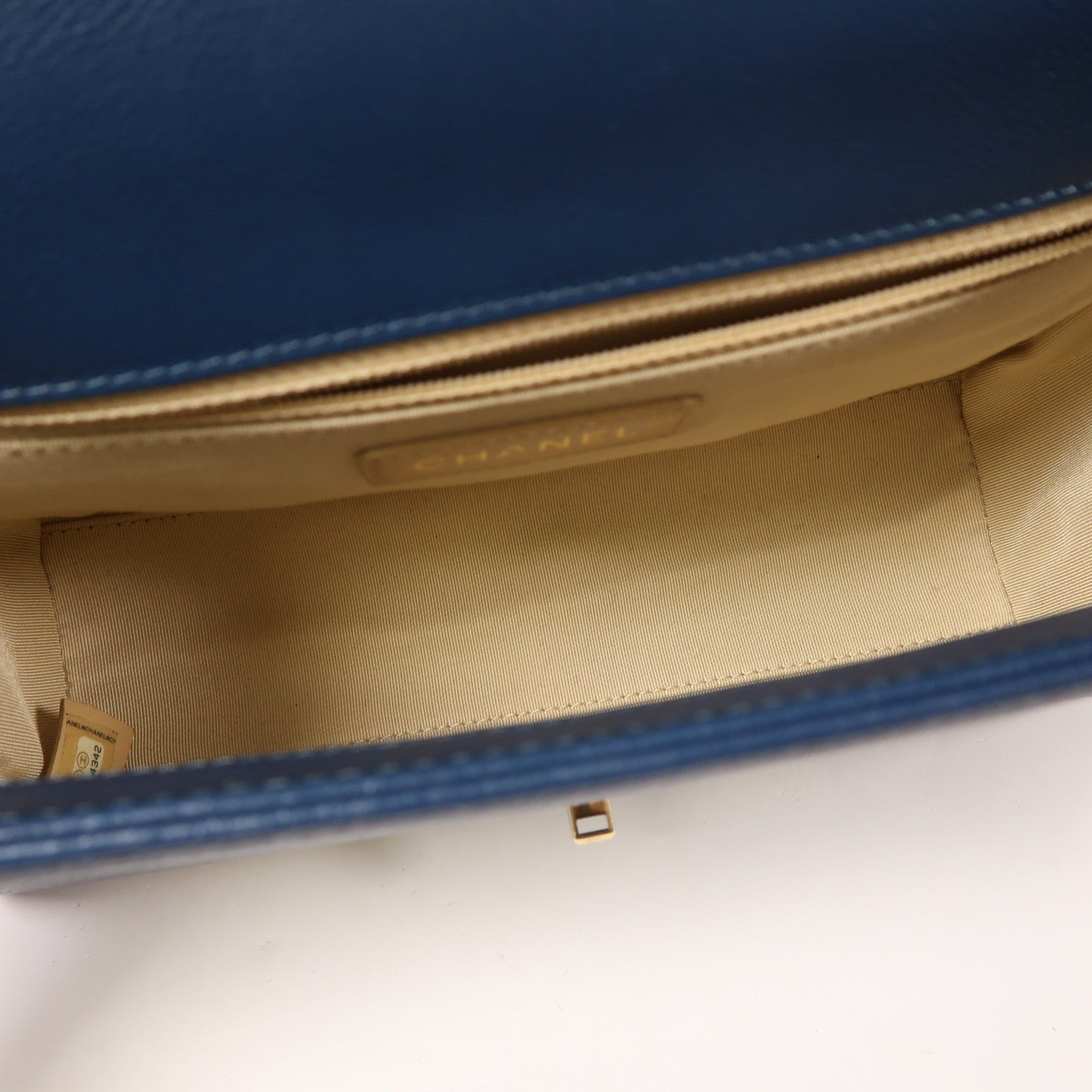 CHANEL 牛皮皮革Chain Shoulder金扣手挽肩背兩用袋