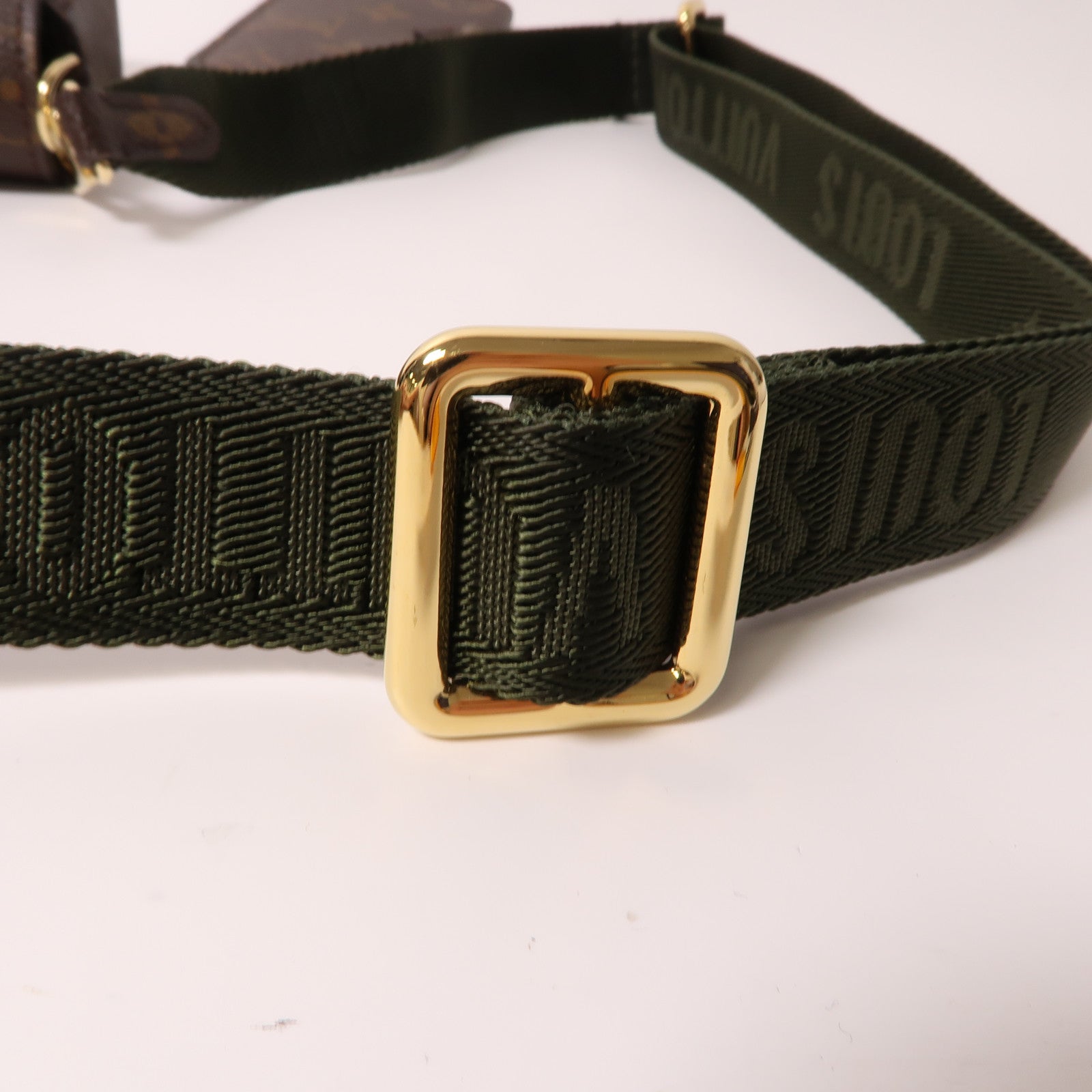 LOUIS VUITTON Monogram Felicie Strap & Go金扣肩背袋啡色