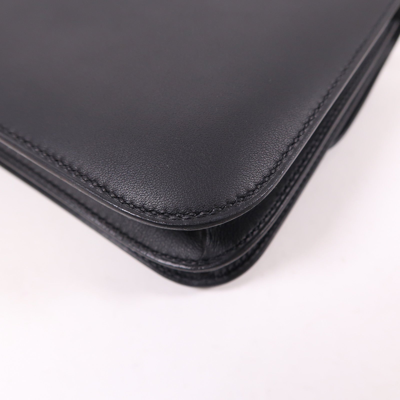 HERMES Swift皮革Dancing Flowers銀扣肩背袋