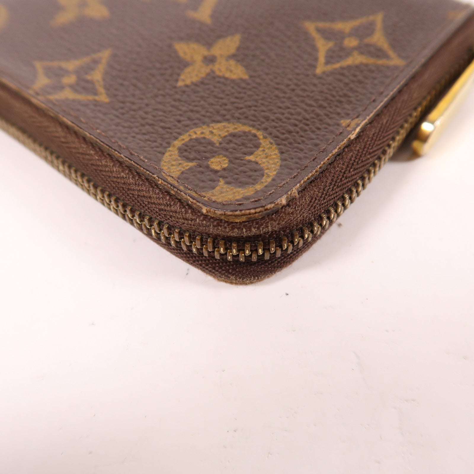 LOUIS VUITTON Monogram Zippy Coin Purse金扣零錢包