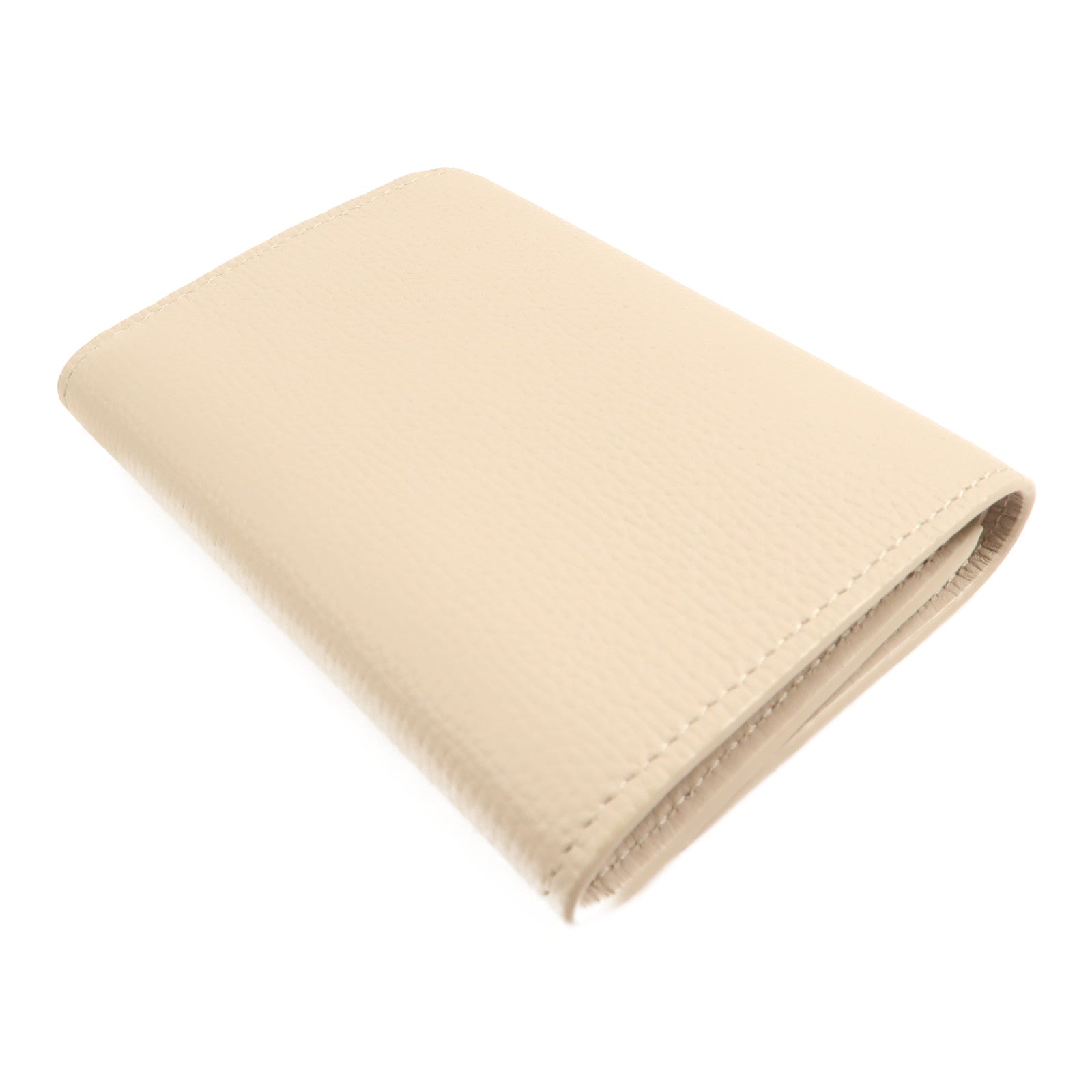 LOEWE 牛皮皮革Anagram small vertical wallet銀扣錢包灰色