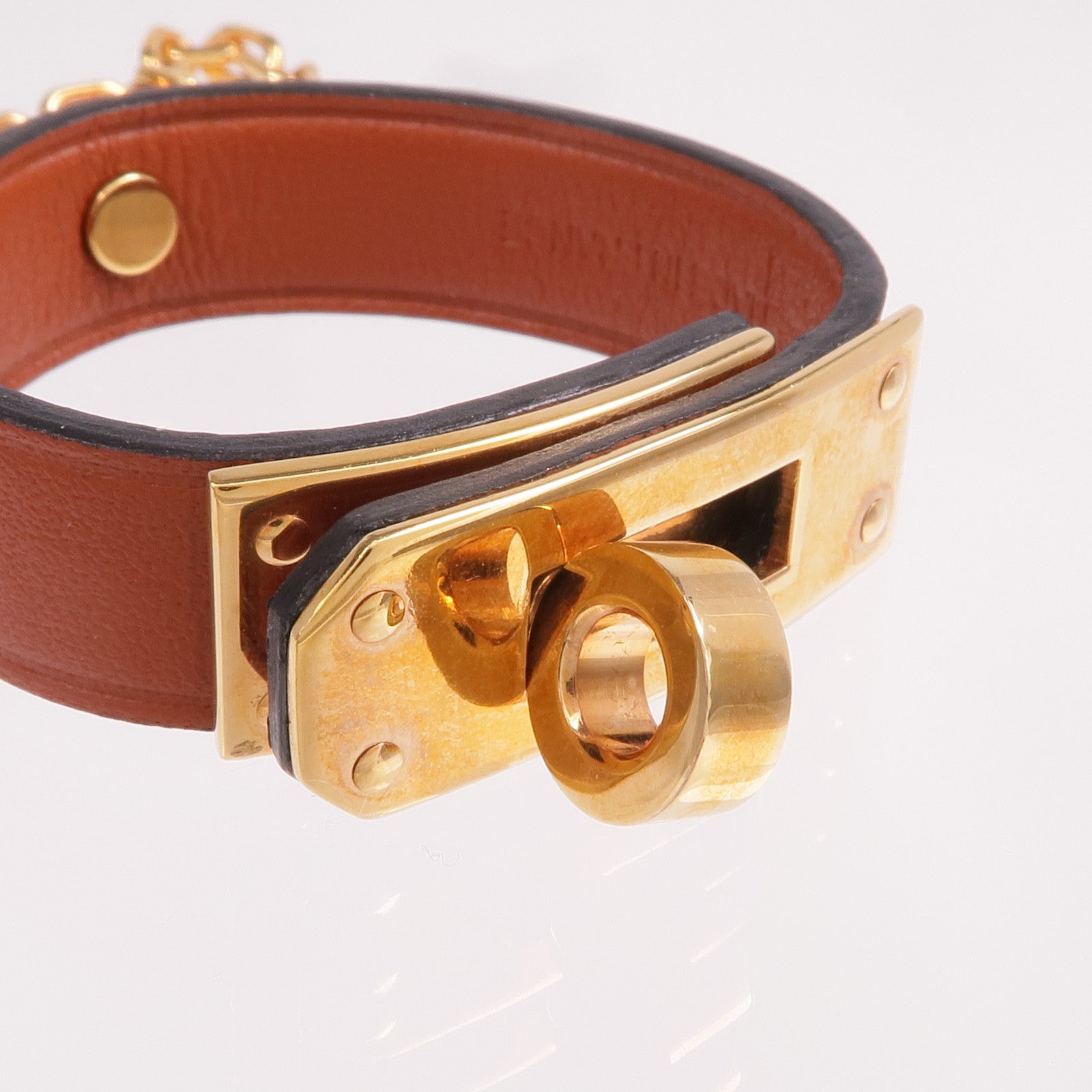 HERMES 【激減優惠】Swift皮革Kelly Glove Clip金扣掛飾
