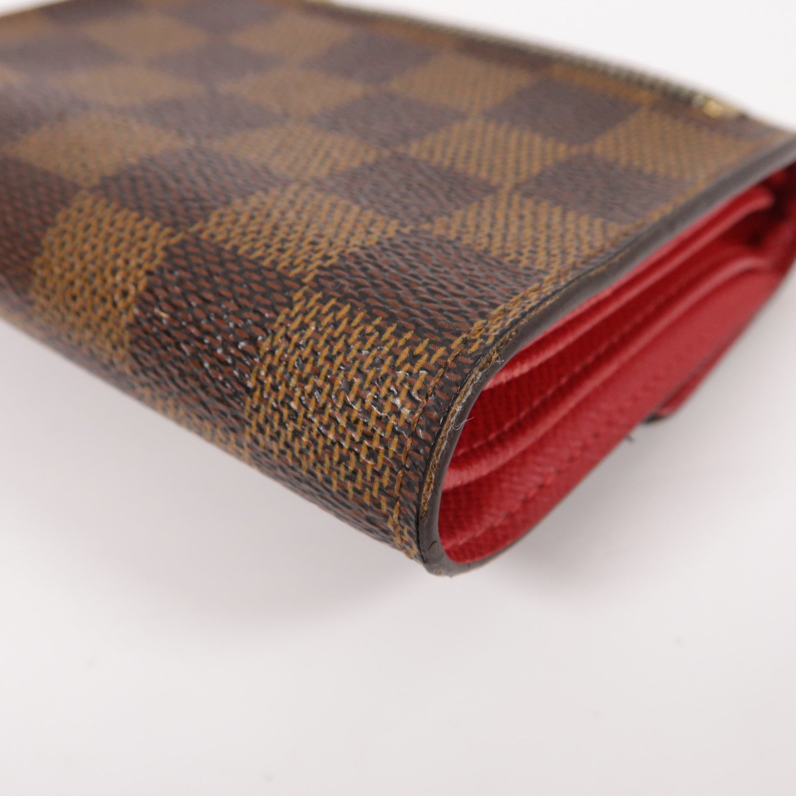 LOUIS VUITTON 【激減優惠】Damier Pottefeuille Koala Wallet金扣折疊錢包啡色