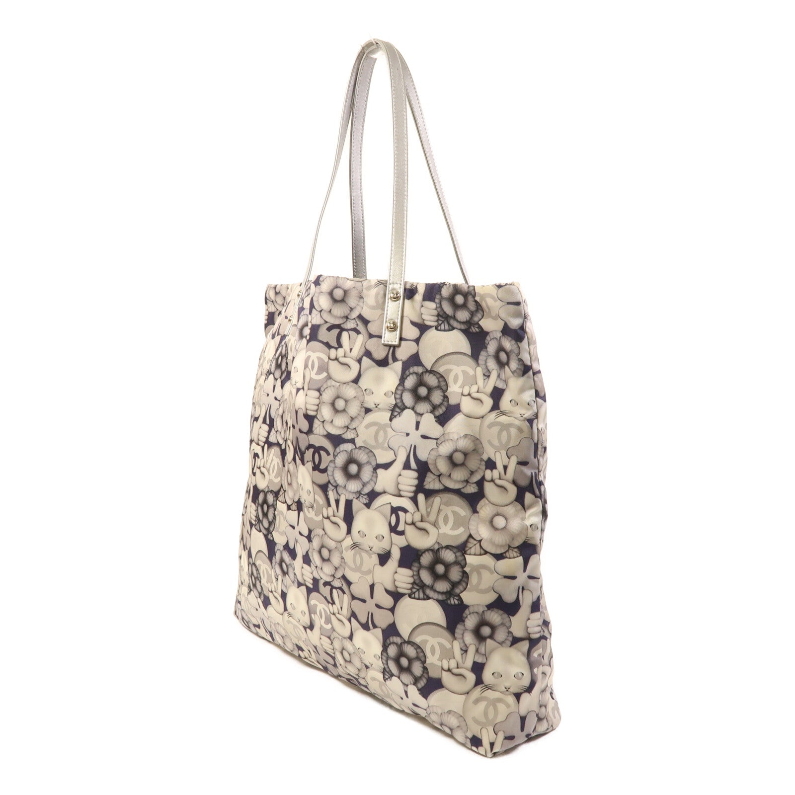 CHANEL 帆布Tote Bag肩背袋