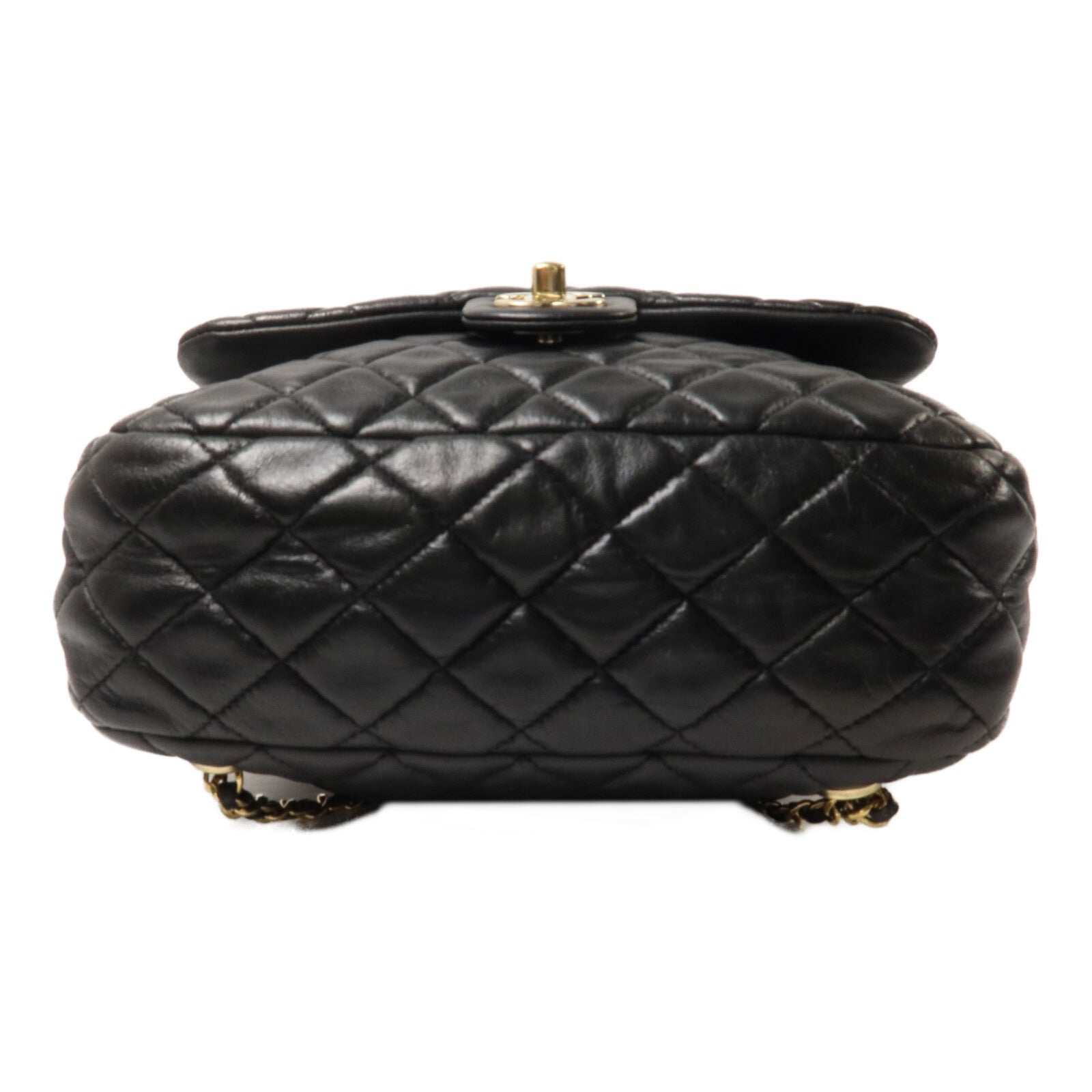CHANEL 羊皮皮革Matelasse鏈帶背包