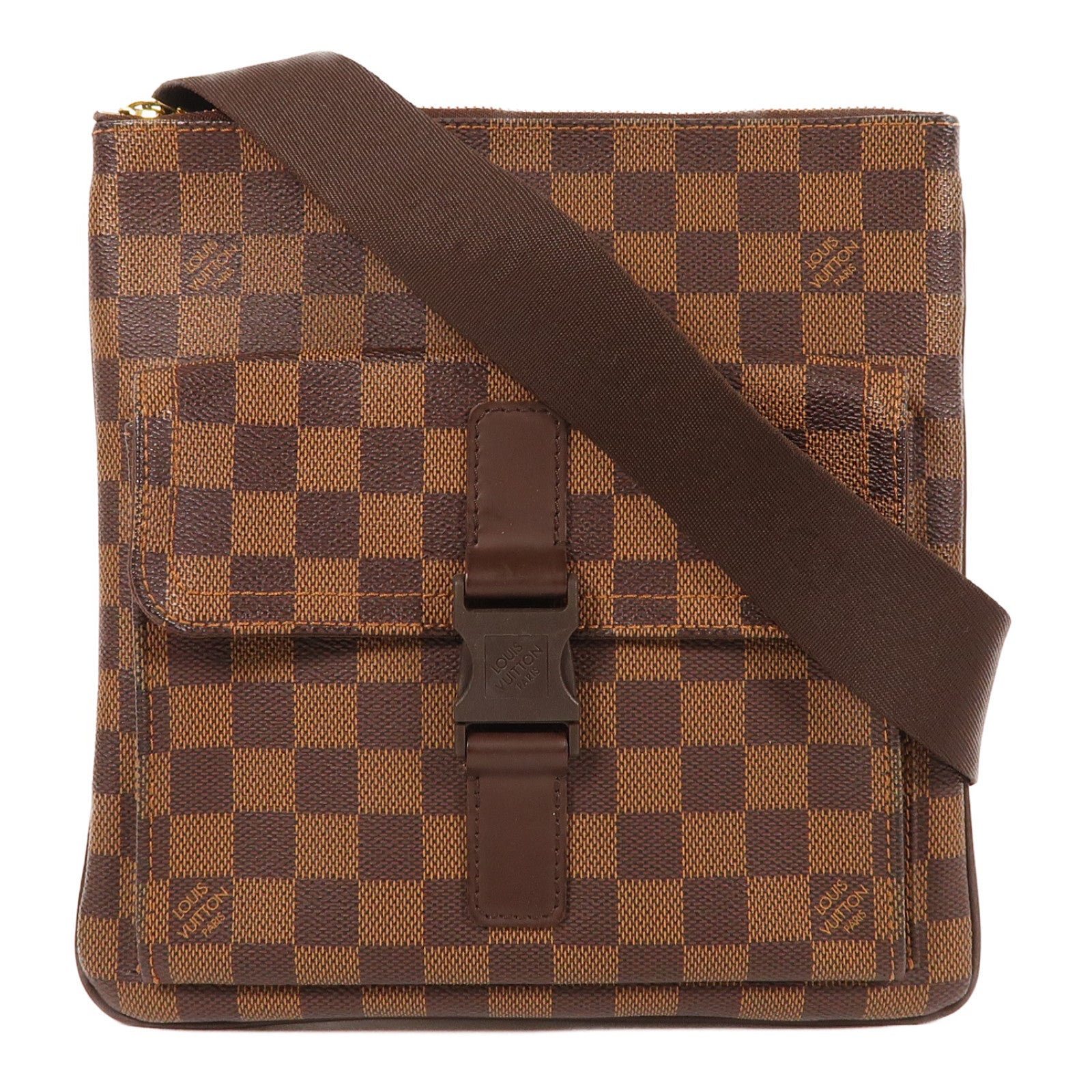 LOUIS VUITTON Damier Ebene Melville肩背袋啡色