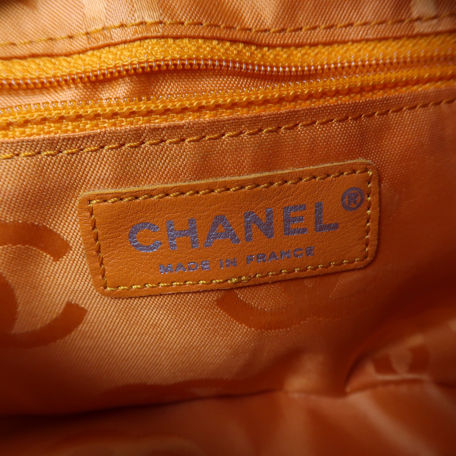 CHANEL 菱格牛皮皮革Cambon Ligne銀扣手挽袋啡色