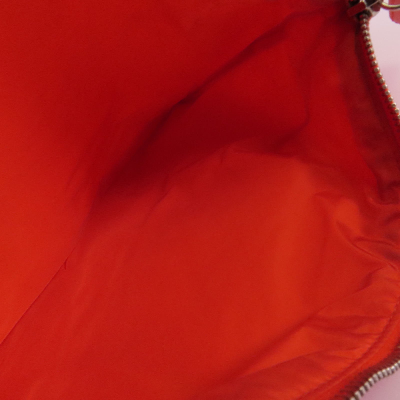 CHANEL 尼龍Chain Shoulder Bag銀扣鏈帶肩背袋