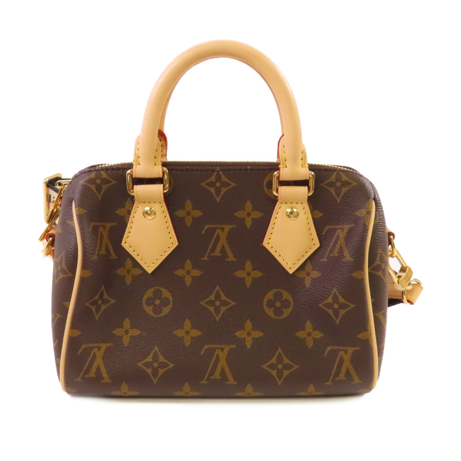 LOUIS VUITTON Monogram Speedy Bandouliere 20 Bag金扣手挽肩背兩用袋啡色