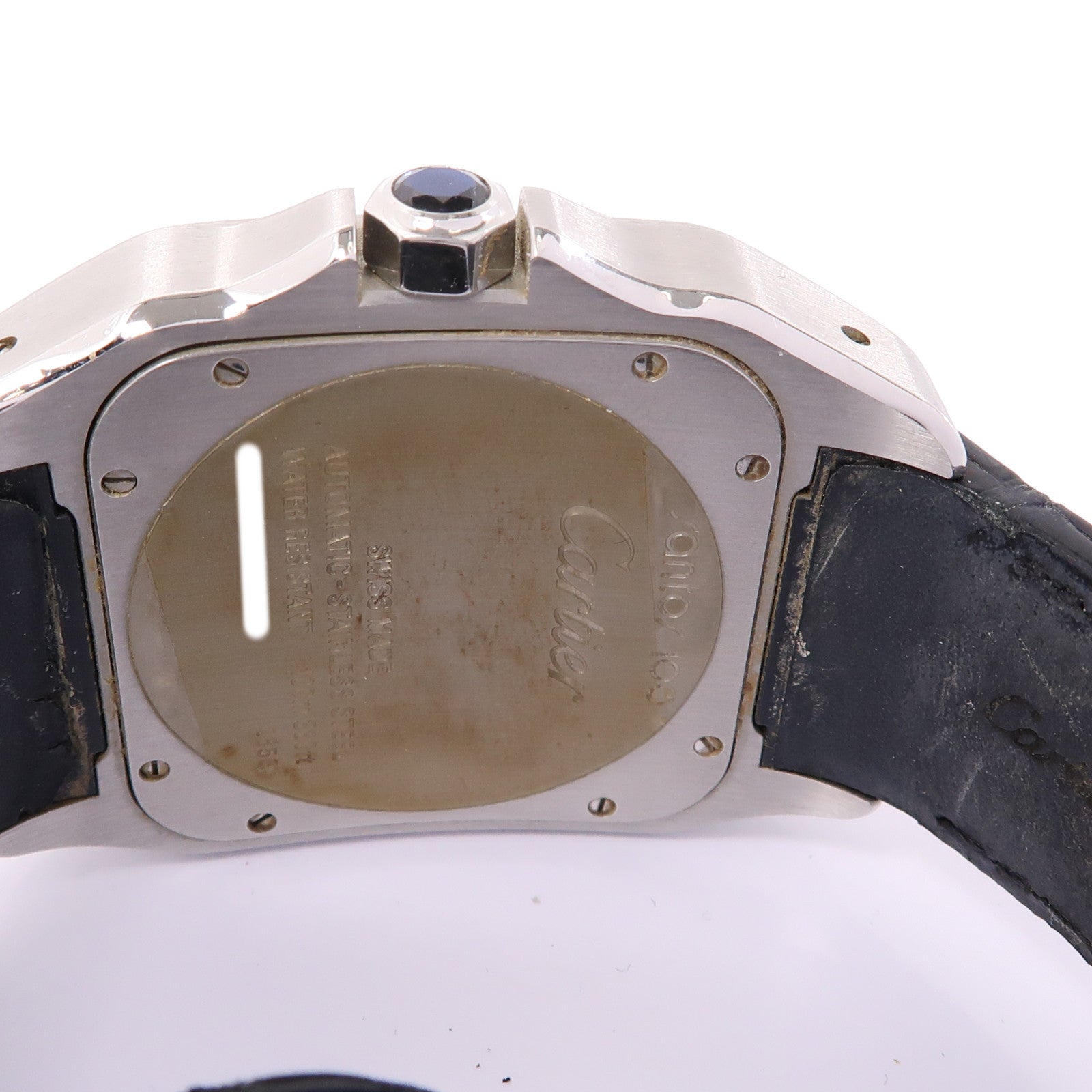 CARTIER Santos 100不鏽鋼手錶自動機芯白色