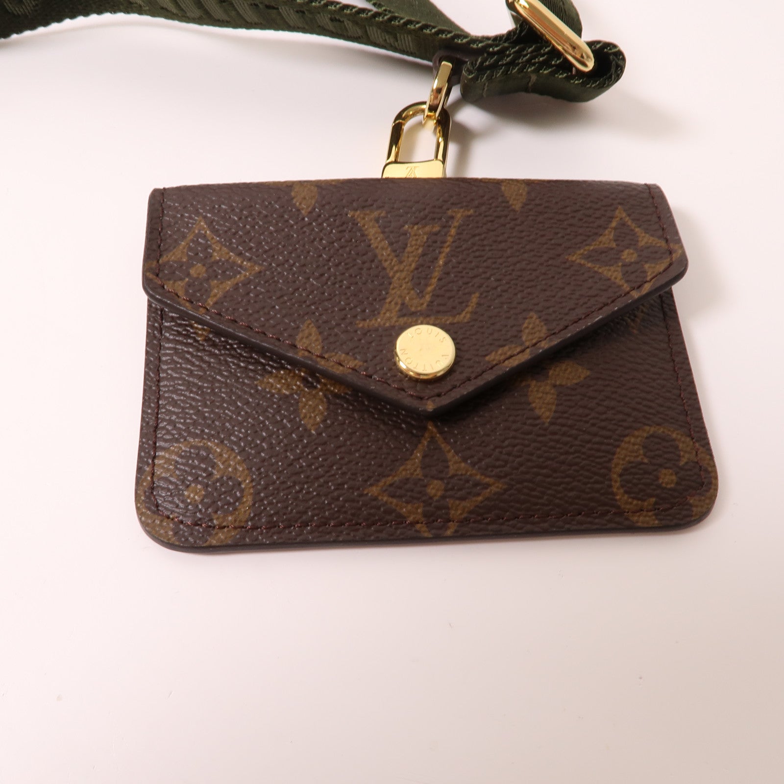 LOUIS VUITTON Monogram Felicie Strap & Go金扣肩背袋啡色