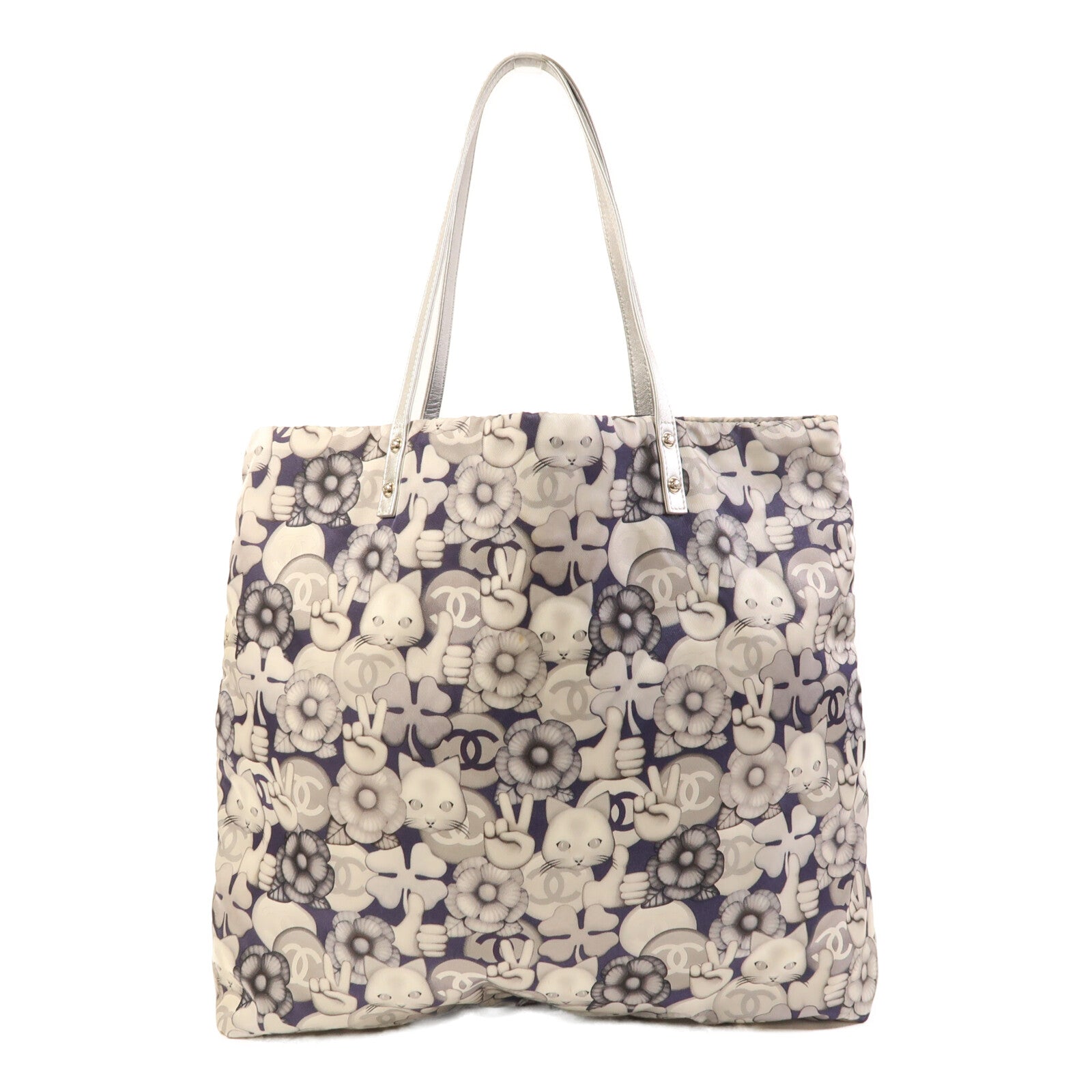 CHANEL 帆布Tote Bag肩背袋