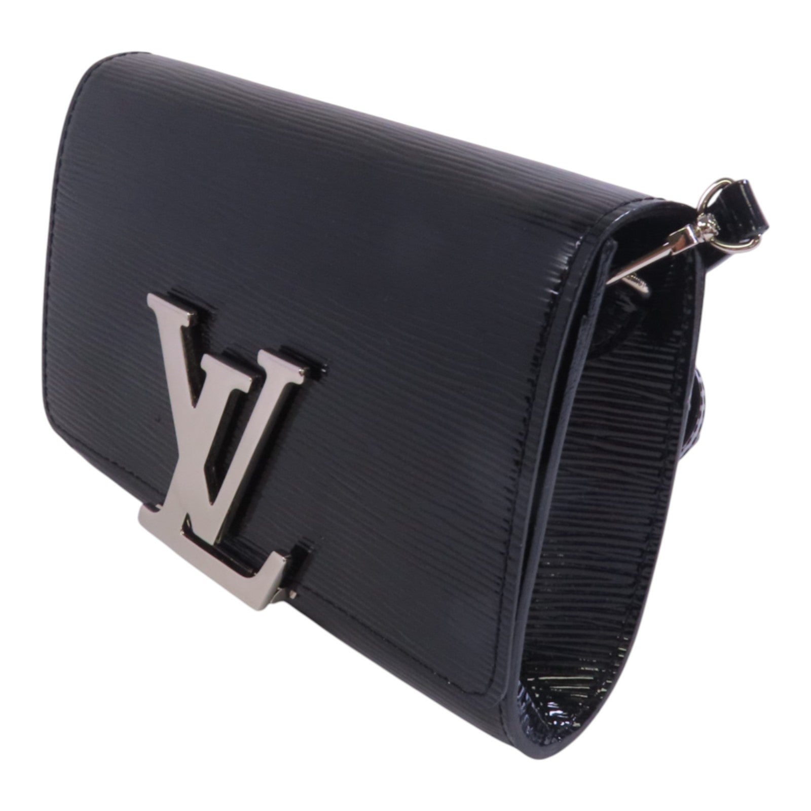 LOUIS VUITTON Epi Leather Pochette Louise PM銀扣肩背袋
