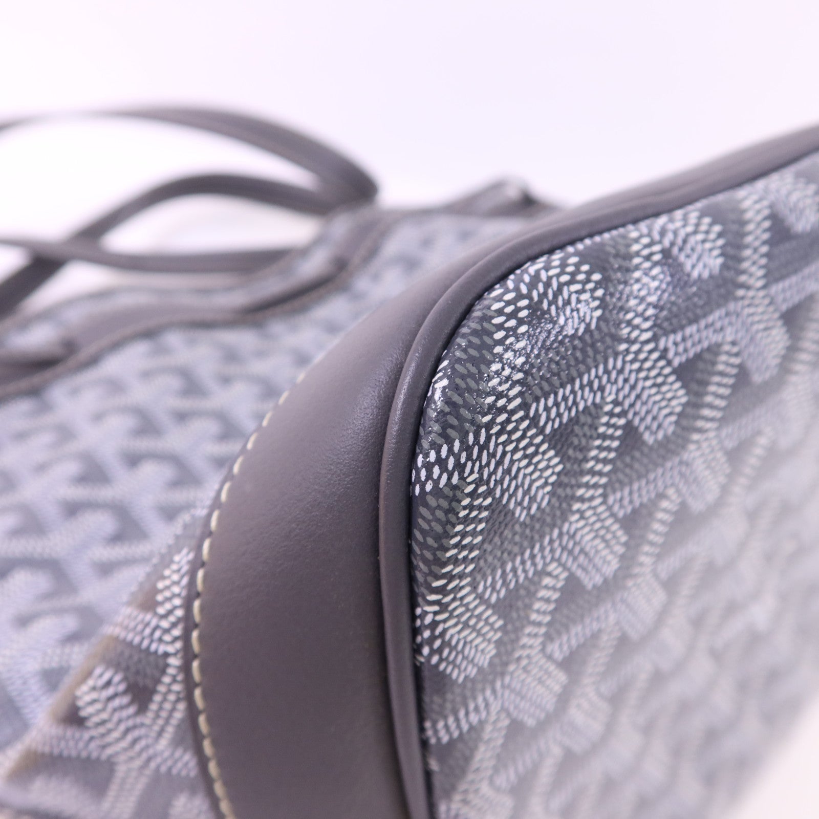 GOYARD 塗層帆布Petit Flot PM Bucket Bag銀扣肩背袋