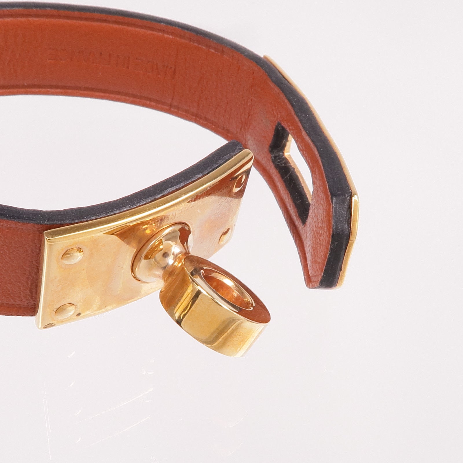 HERMES 【激減優惠】Swift皮革Kelly Glove Clip金扣掛飾
