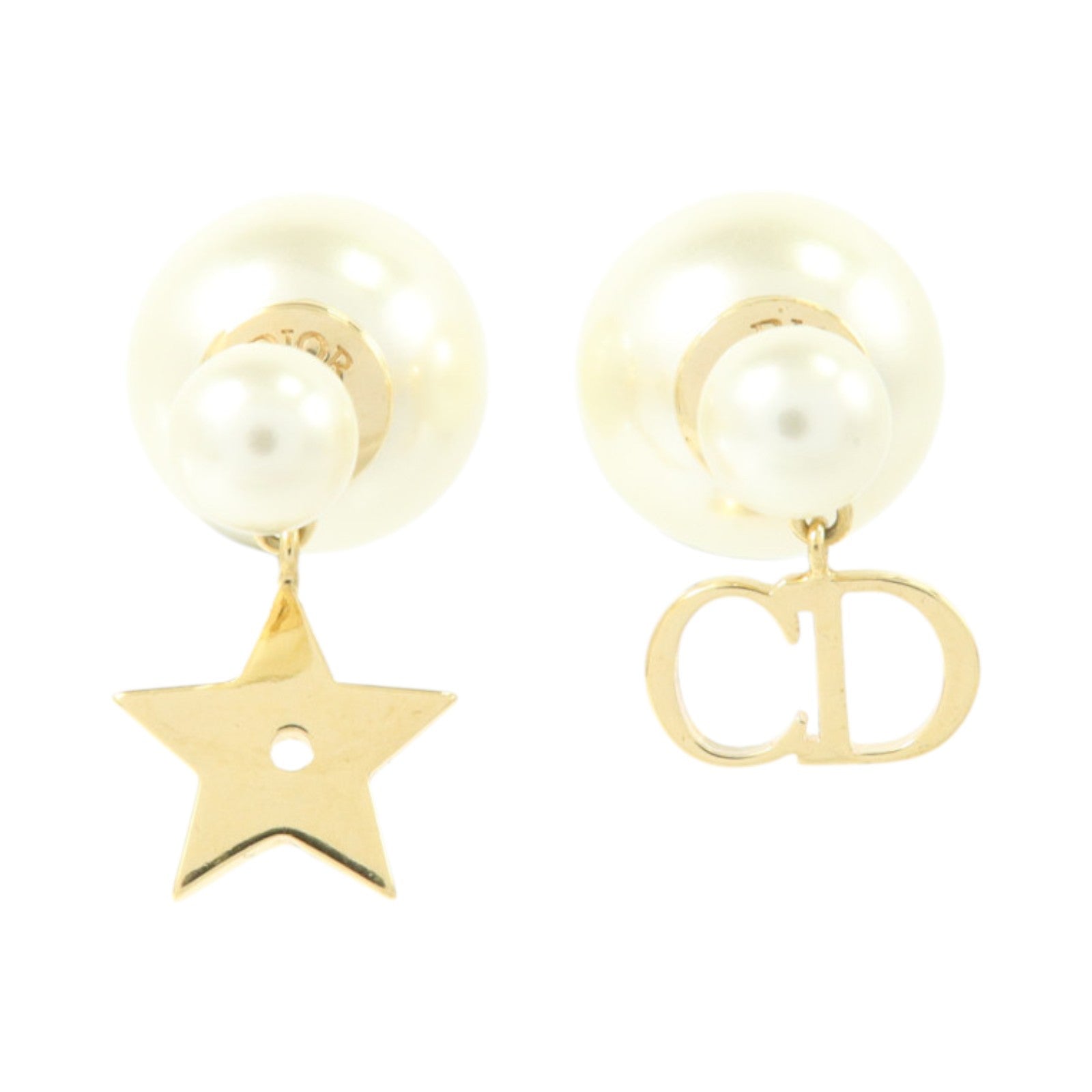 Dior PVC/金屬Tribales Earrings耳環