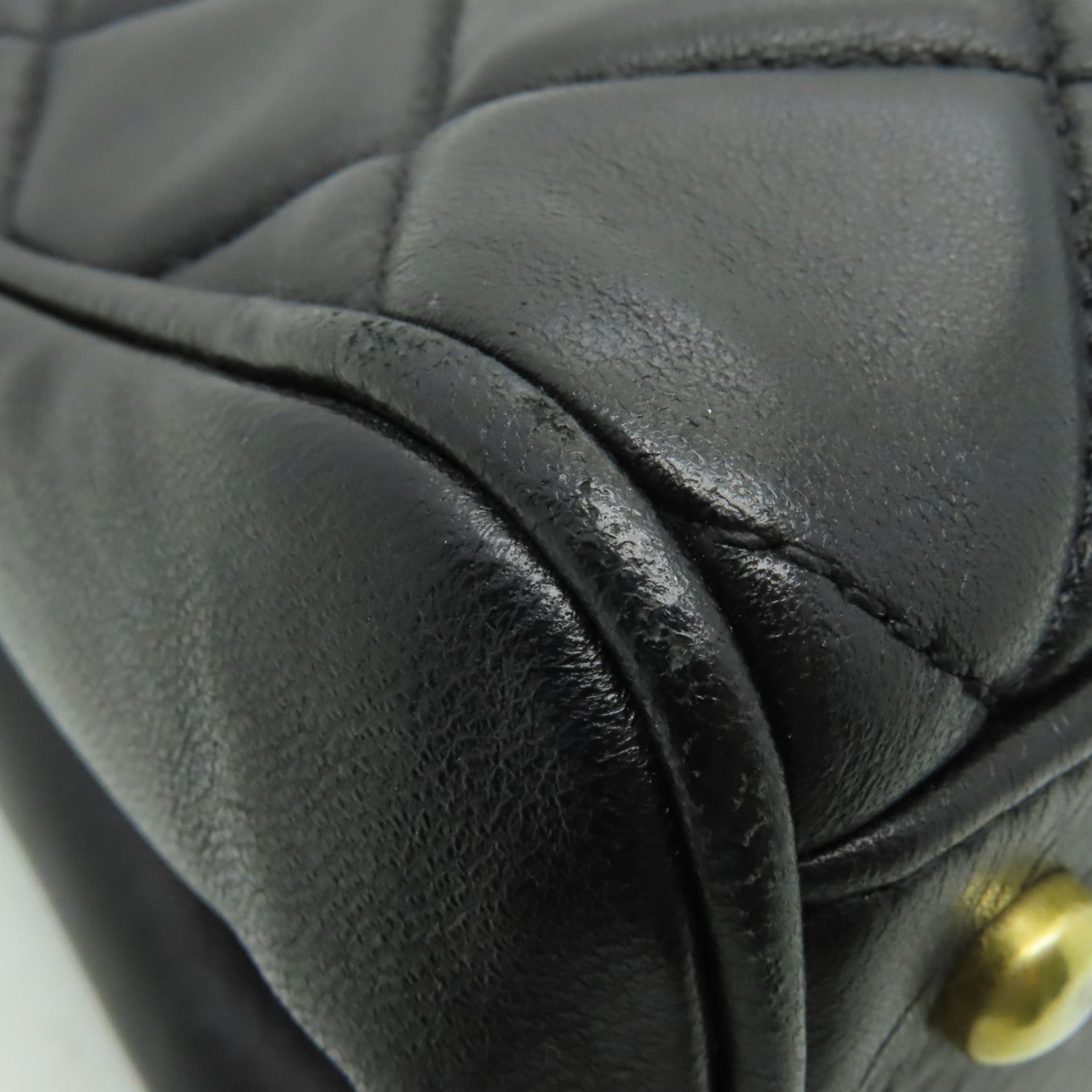 CHANEL 【激減優惠】菱格羊皮皮革Chain Choulder Bag金扣鏈帶肩背袋黒色