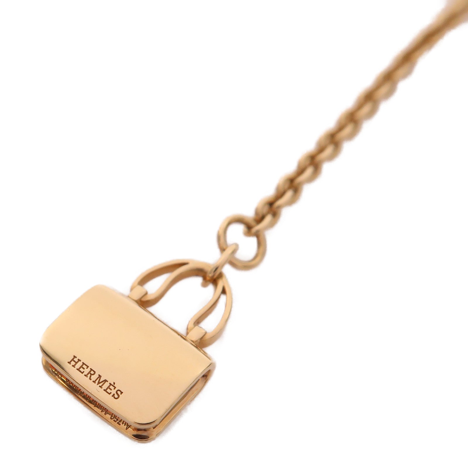 HERMES 18K玫瑰金Amulettes Constance Bracelet手鏈