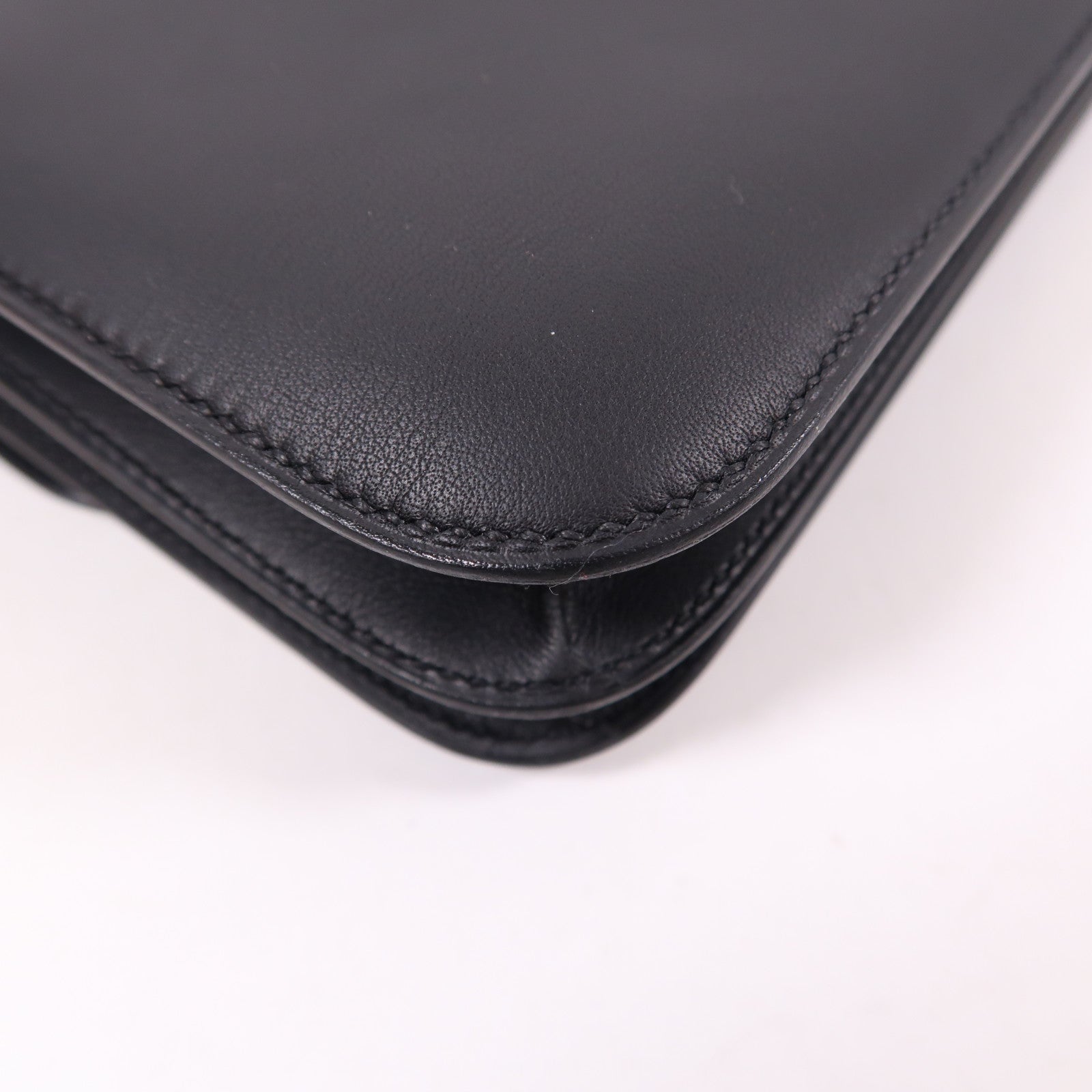 HERMES Swift皮革Dancing Flowers銀扣肩背袋