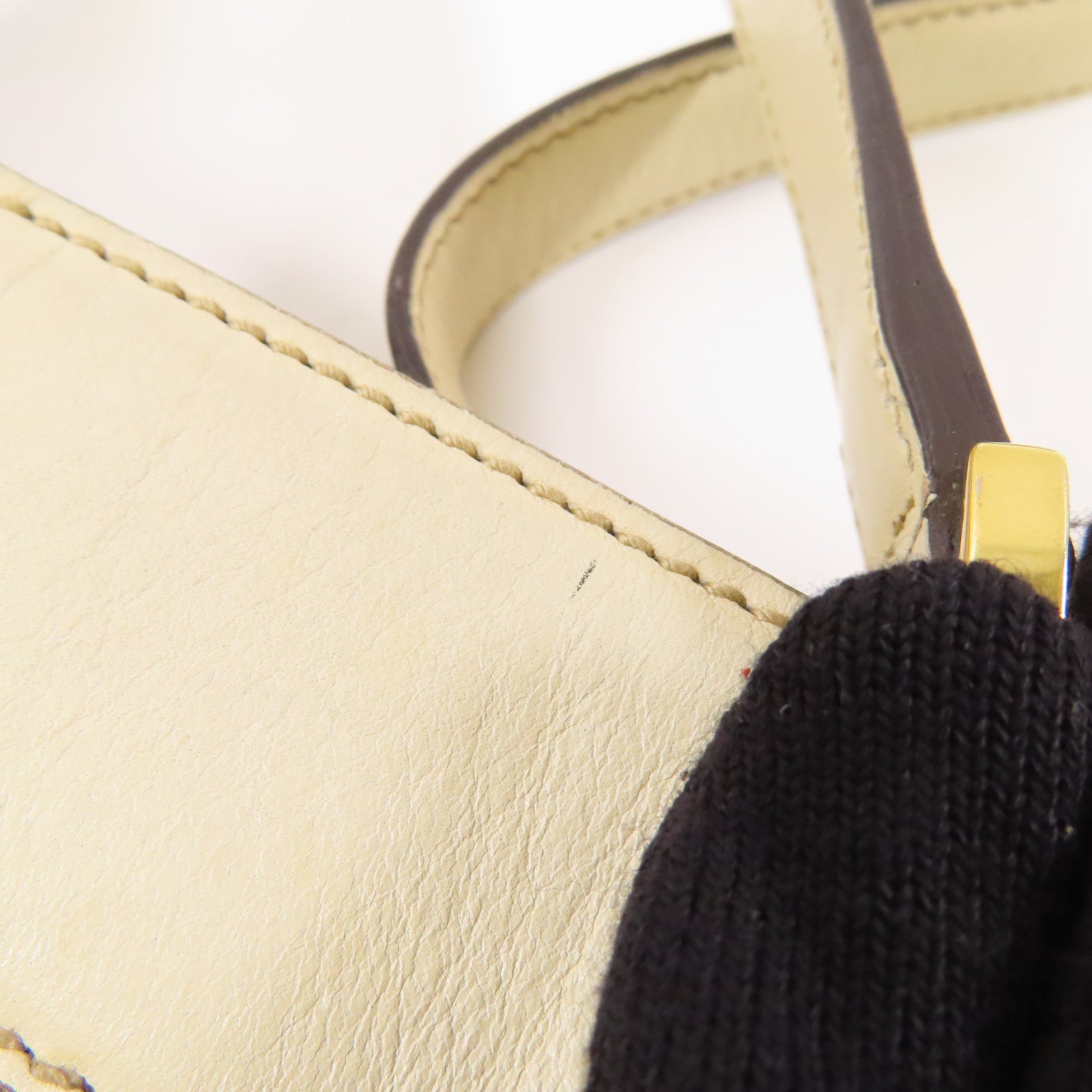 GUCCI 帆布/皮革Shoulder Bag金扣肩背袋
