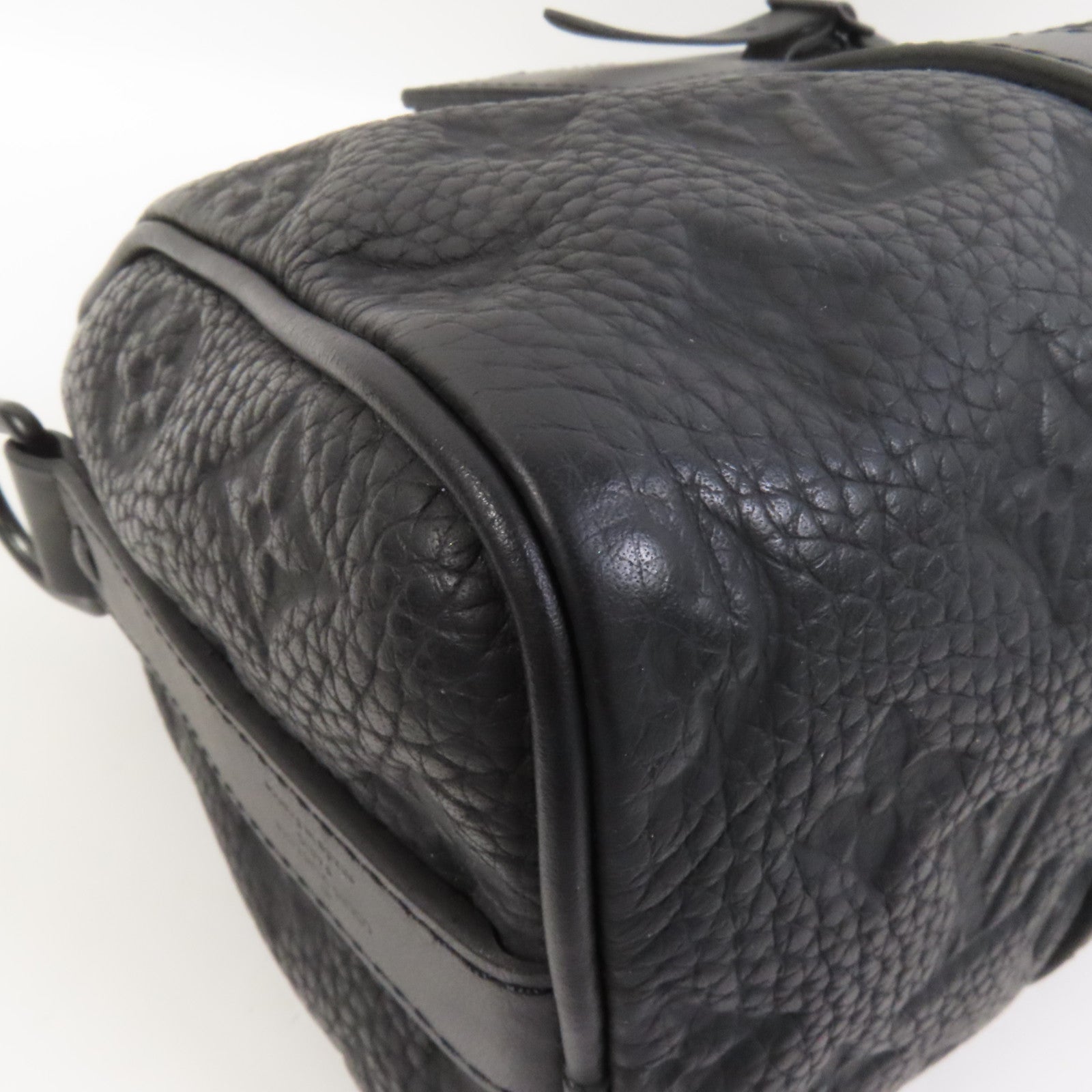 LOUIS VUITTON Taurillon Monogram Keepall Bandouliere 25手挽肩背兩用袋