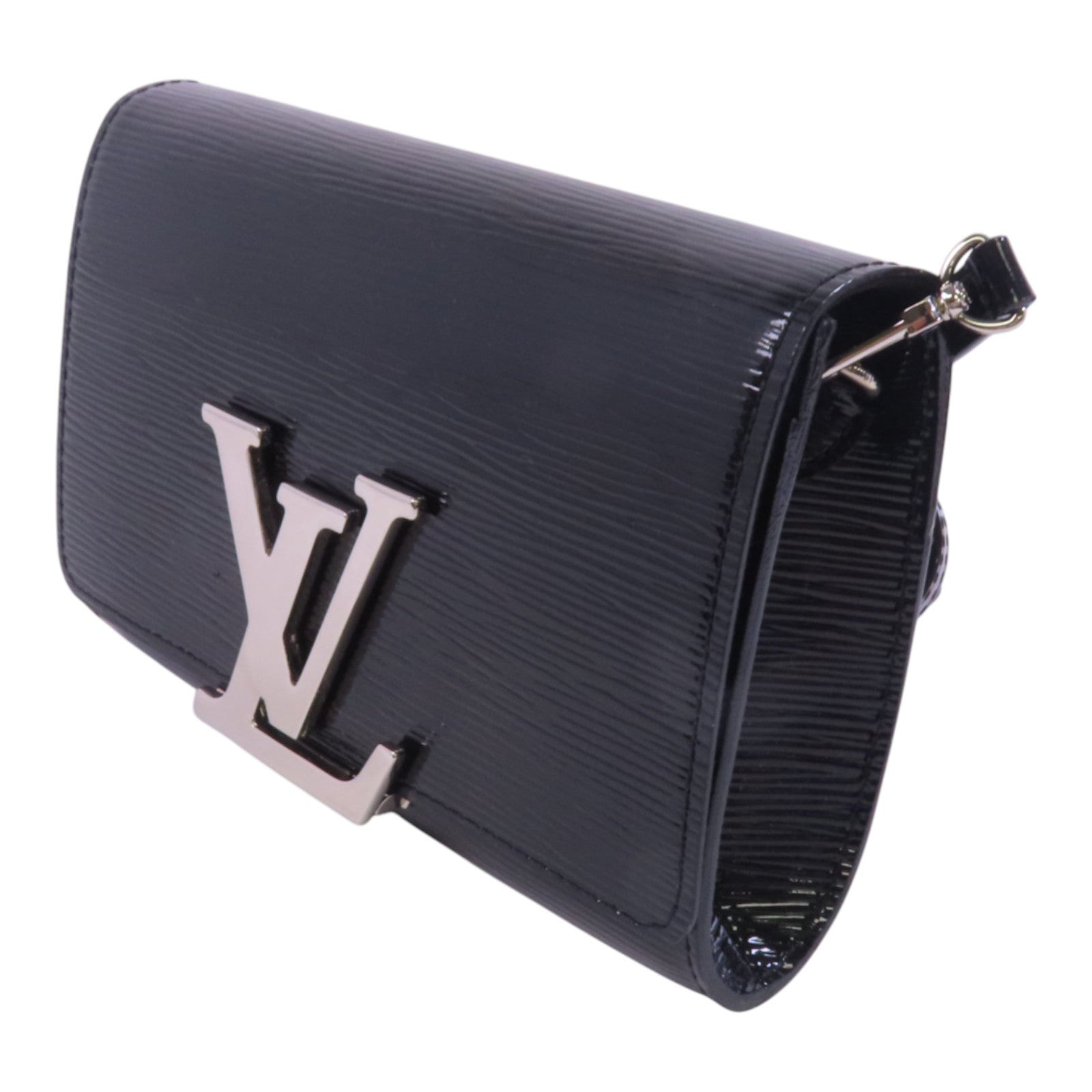 LOUIS VUITTON Epi Leather Pochette Louise PM銀扣肩背袋