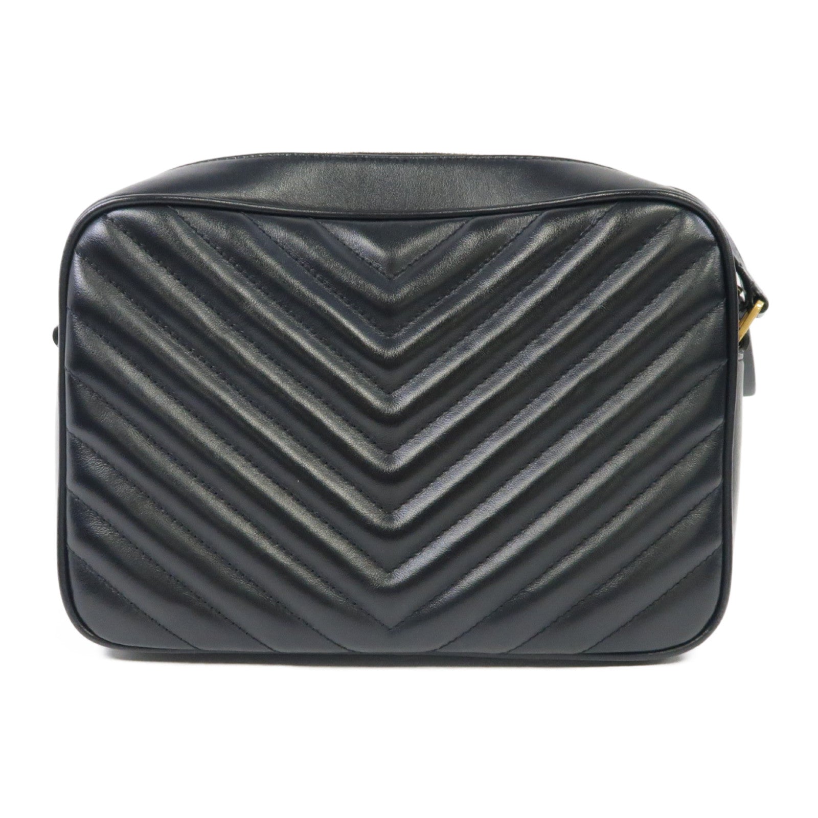 SAINT LAURENT 牛皮皮革Shoulder Bag金扣肩背袋黑色