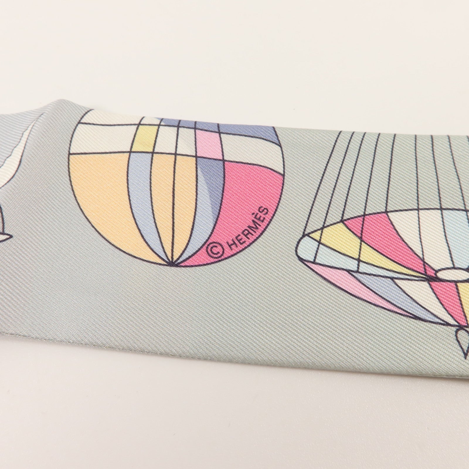 HERMES 絲質Twilly絲巾