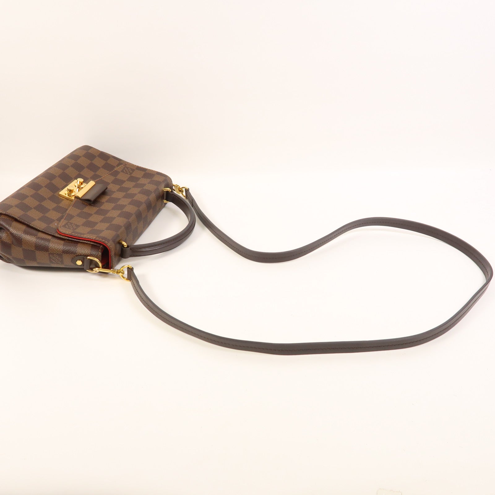 LOUIS VUITTON 【激減優惠】Damier Croisette金扣手挽肩背兩用袋