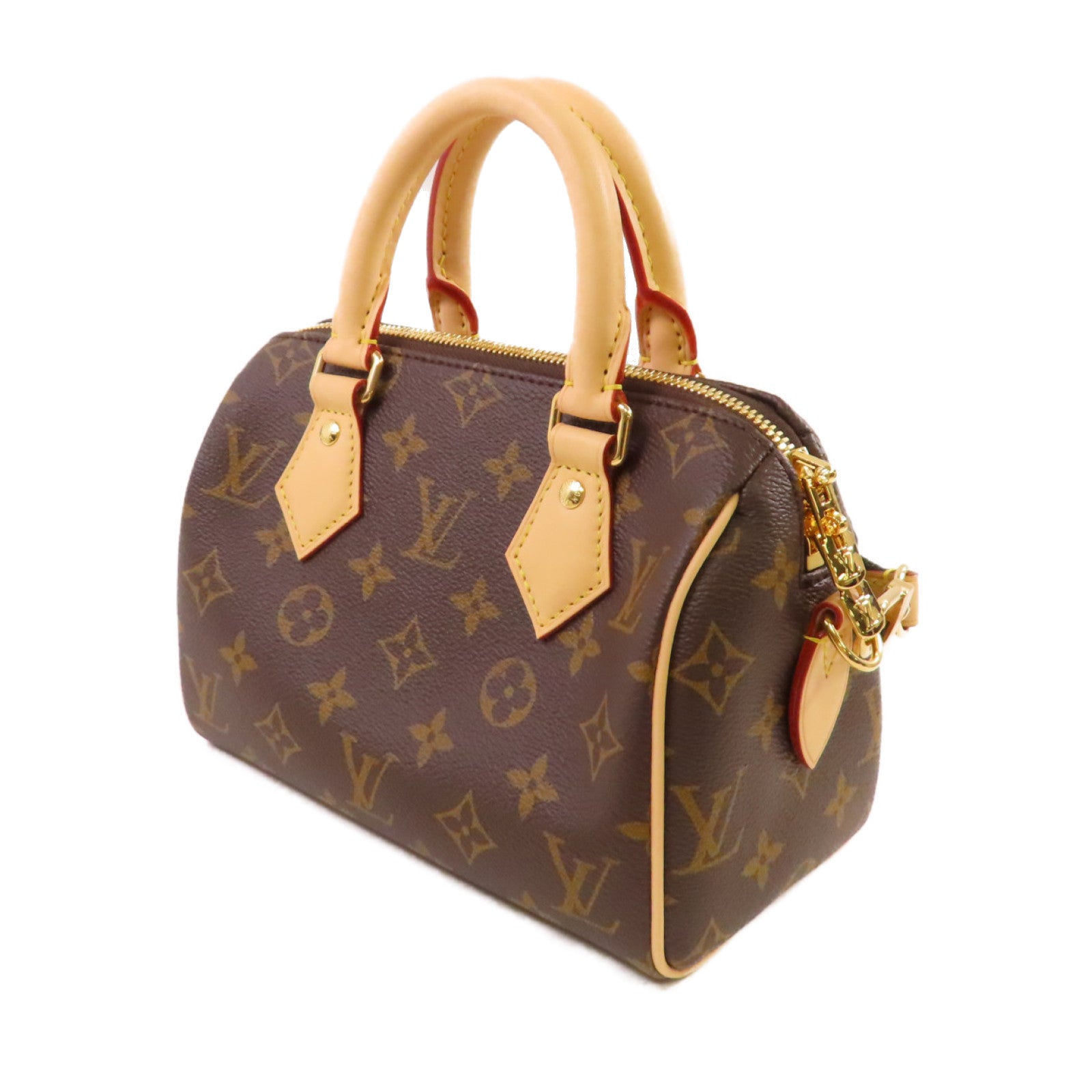 LOUIS VUITTON Monogram Speedy Bandouliere 20 Bag金扣手挽肩背兩用袋啡色