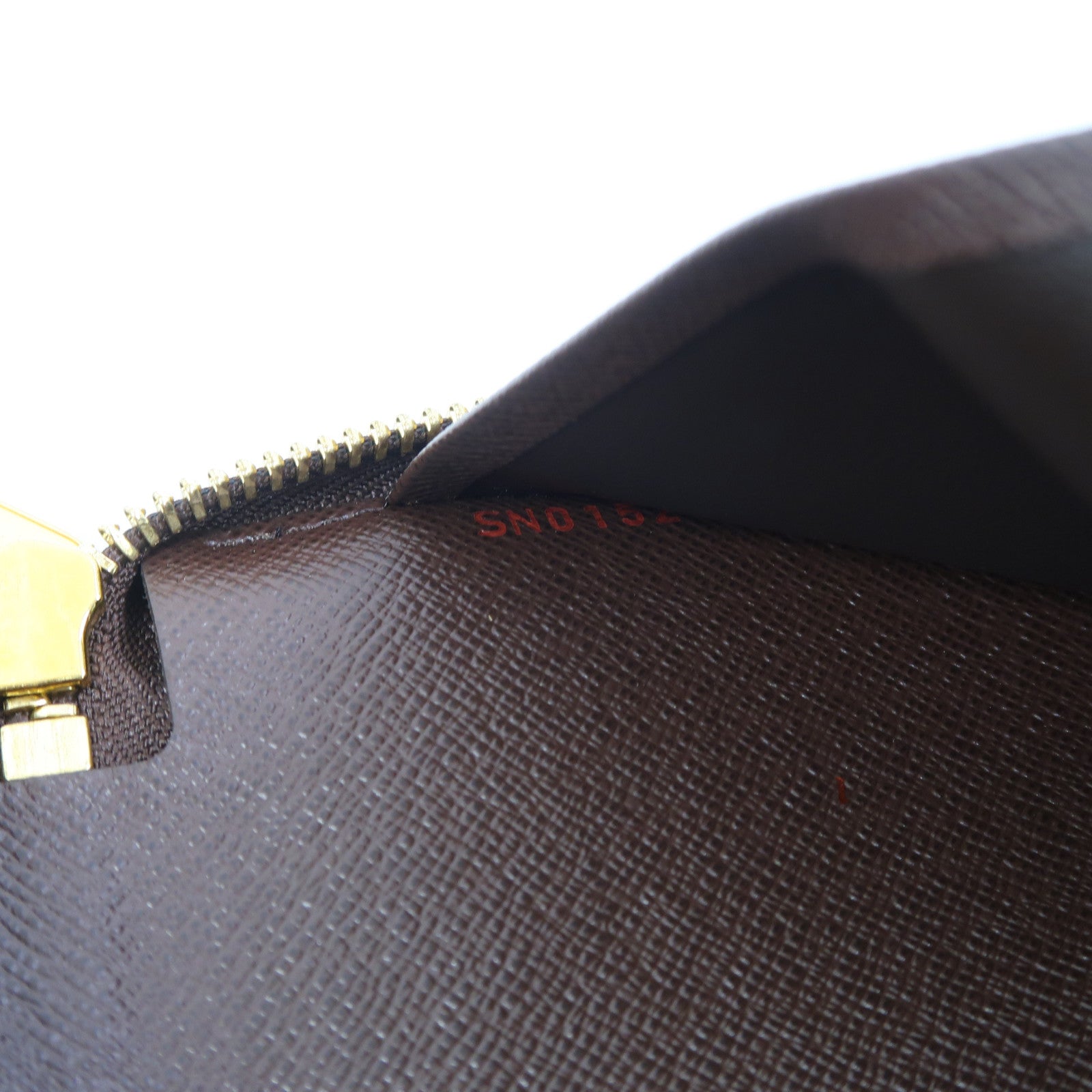 LOUIS VUITTON Damier Zippy Organizer金扣拉鍊長錢包啡色
