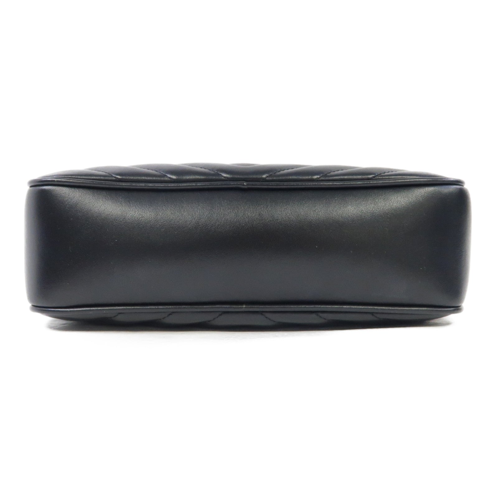 SAINT LAURENT 牛皮皮革Shoulder Bag金扣肩背袋黑色