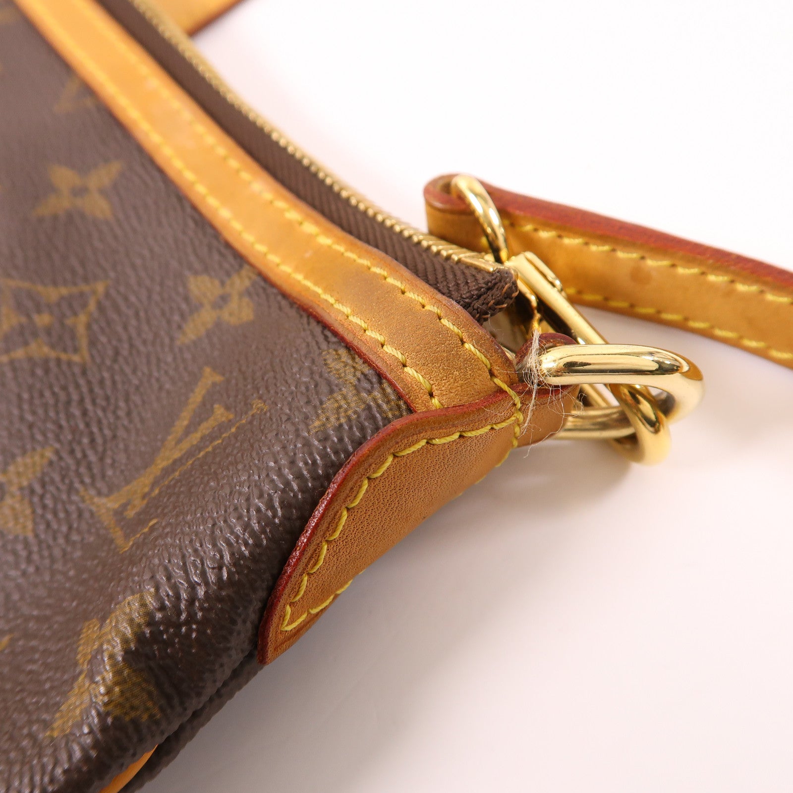 LOUIS VUITTON Monogram Palermo GM金扣手挽肩背兩用袋棕色