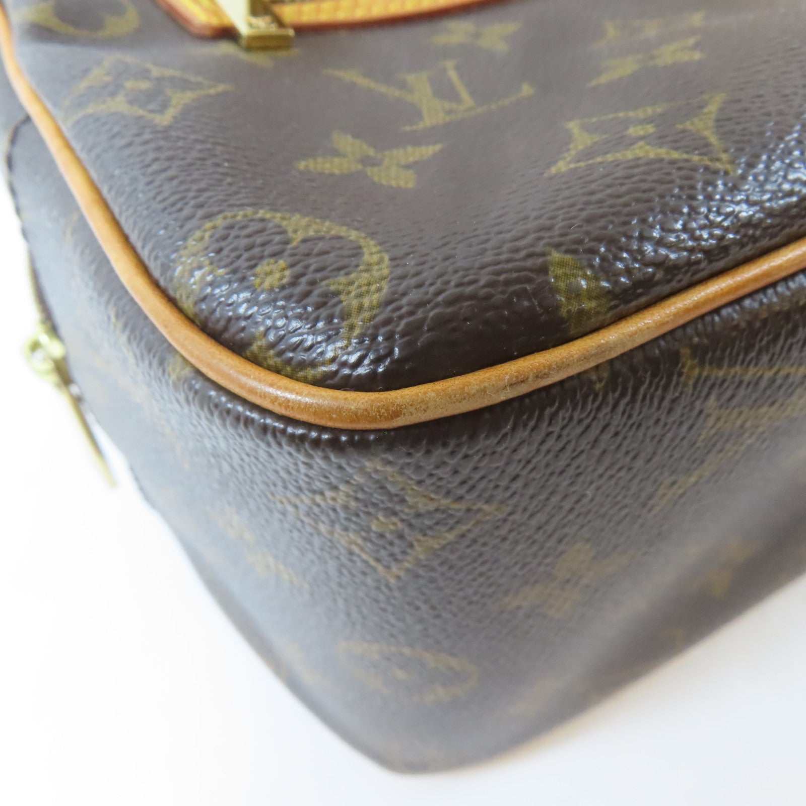 LOUIS VUITTON Monogram Cite MM金扣肩背袋啡色