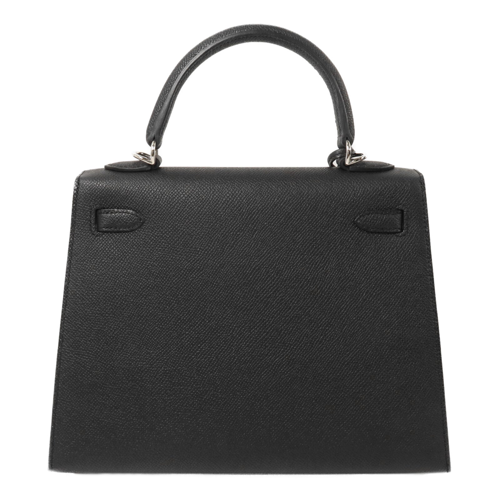 HERMES Epsom皮革Kelly 25手挽肩背兩用袋Noir