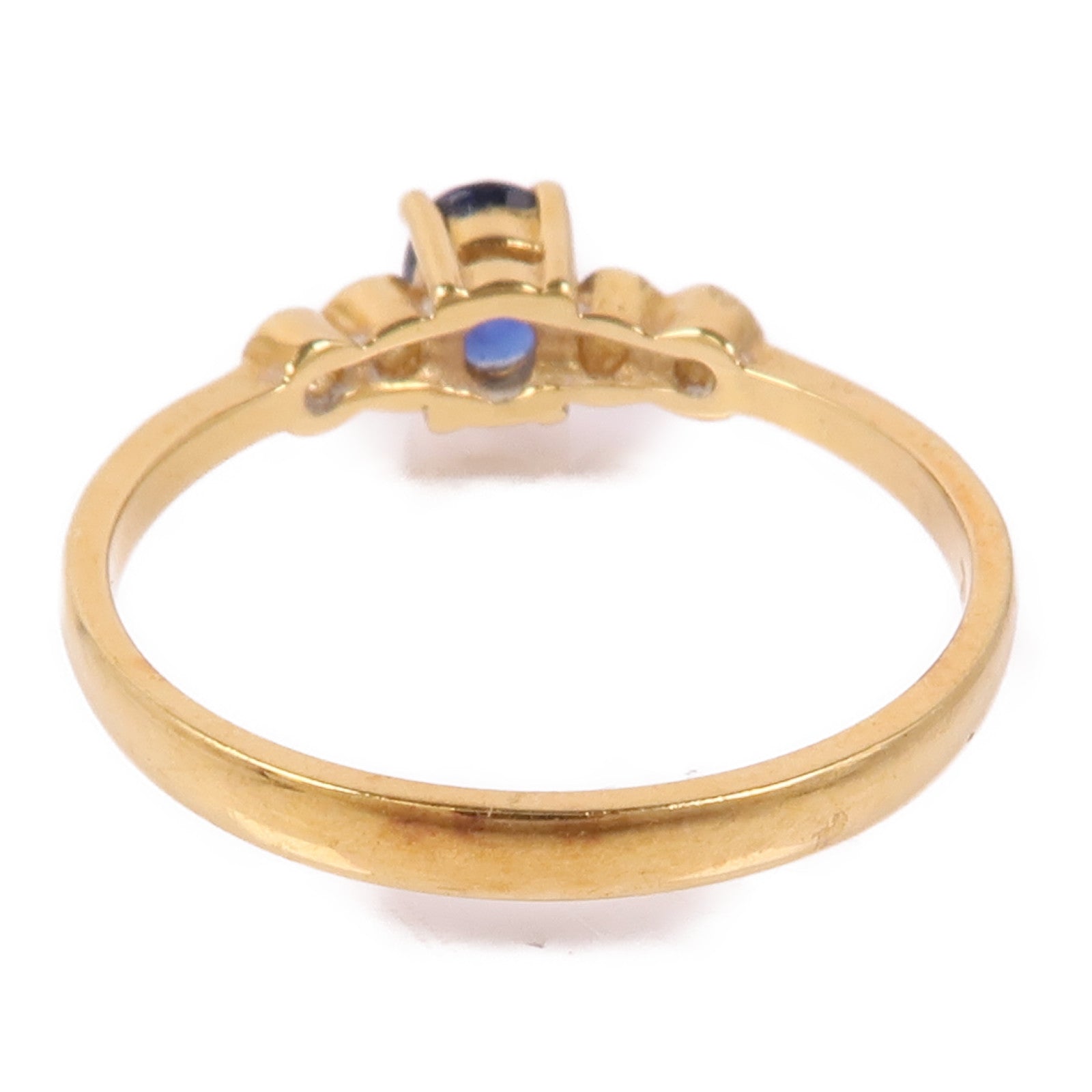 JEWELRY 18K黃金Sapphire/Diamond Ring藍寶石/鑽石戒指US#6.25