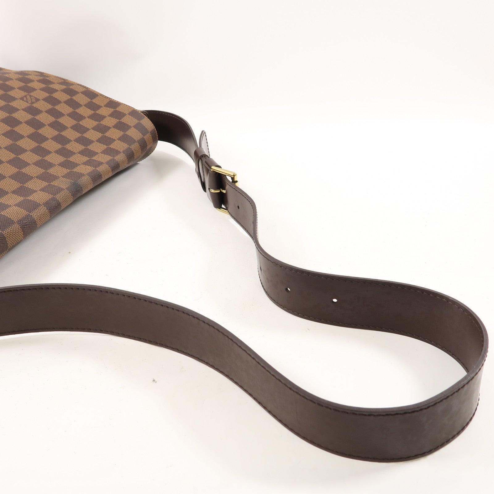 LOUIS VUITTON Damier Ebene Bastille金扣肩背袋啡色