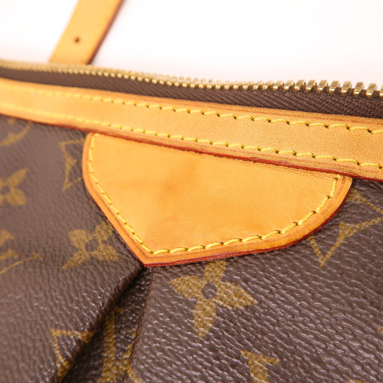 LOUIS VUITTON Monogram Palermo GM金扣手挽肩背兩用袋棕色