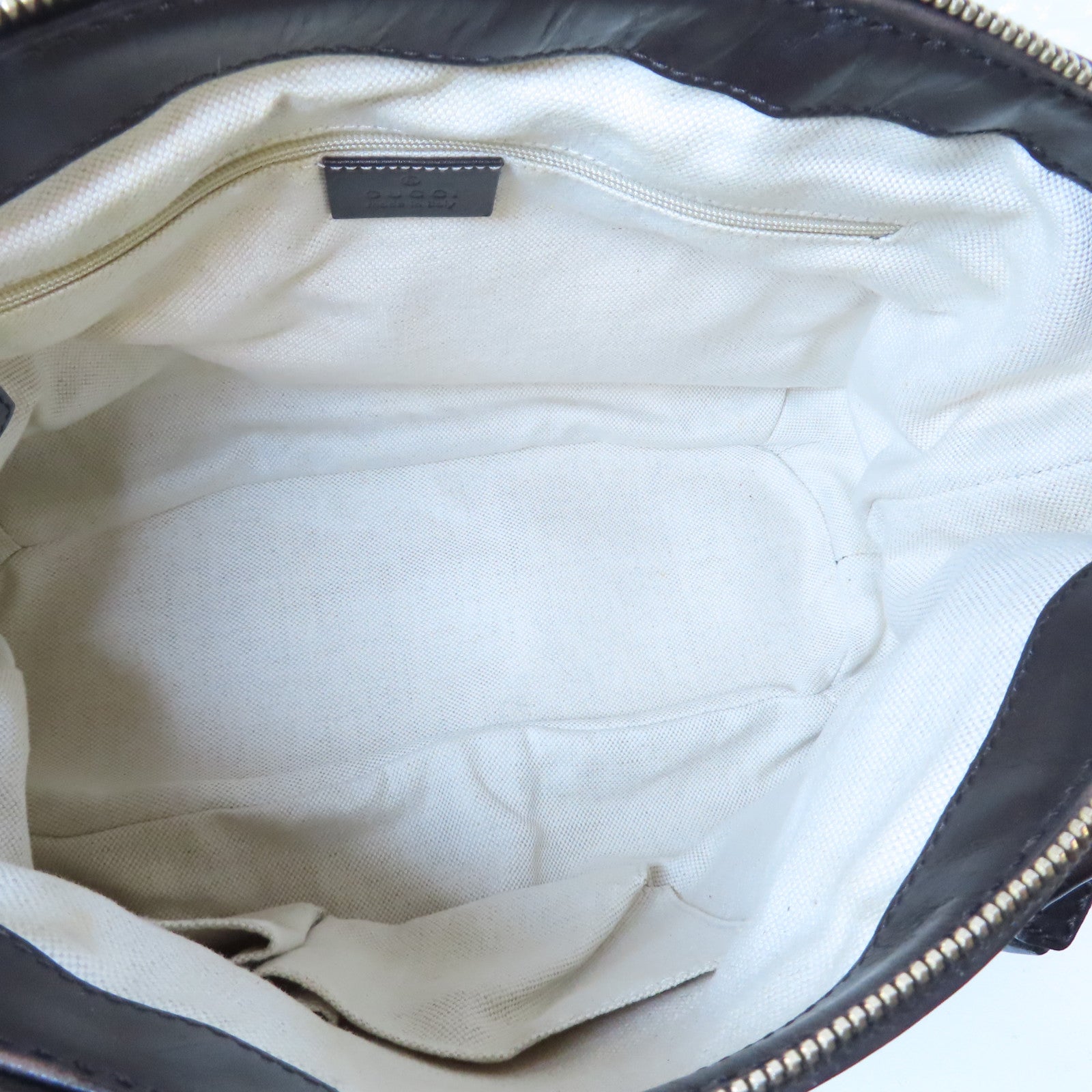 GUCCI 帆布Shoulder Bag金扣手挽肩背兩用袋啡色