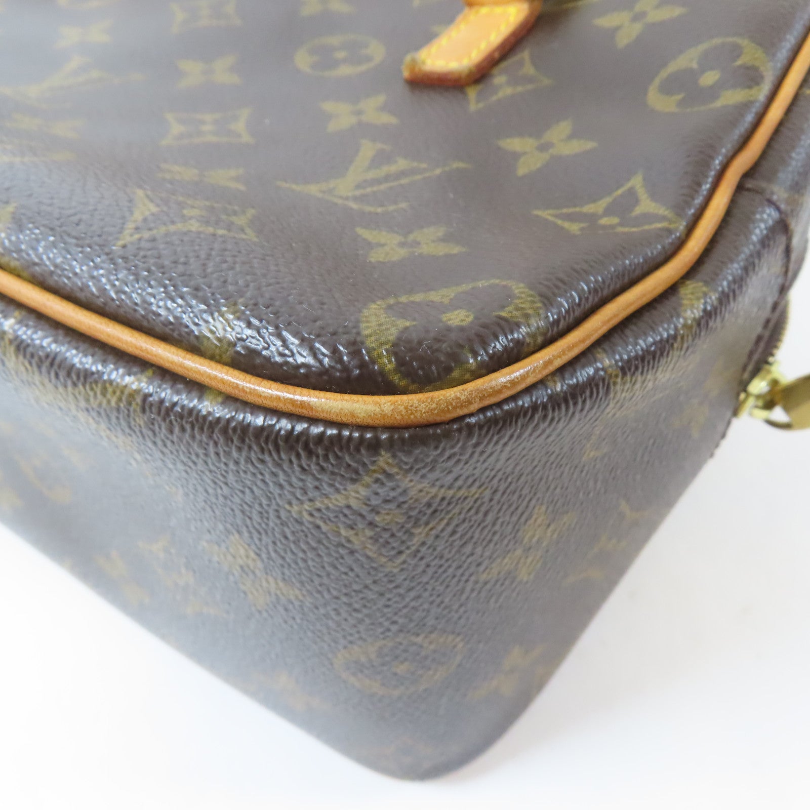 LOUIS VUITTON Monogram Cite MM金扣肩背袋啡色