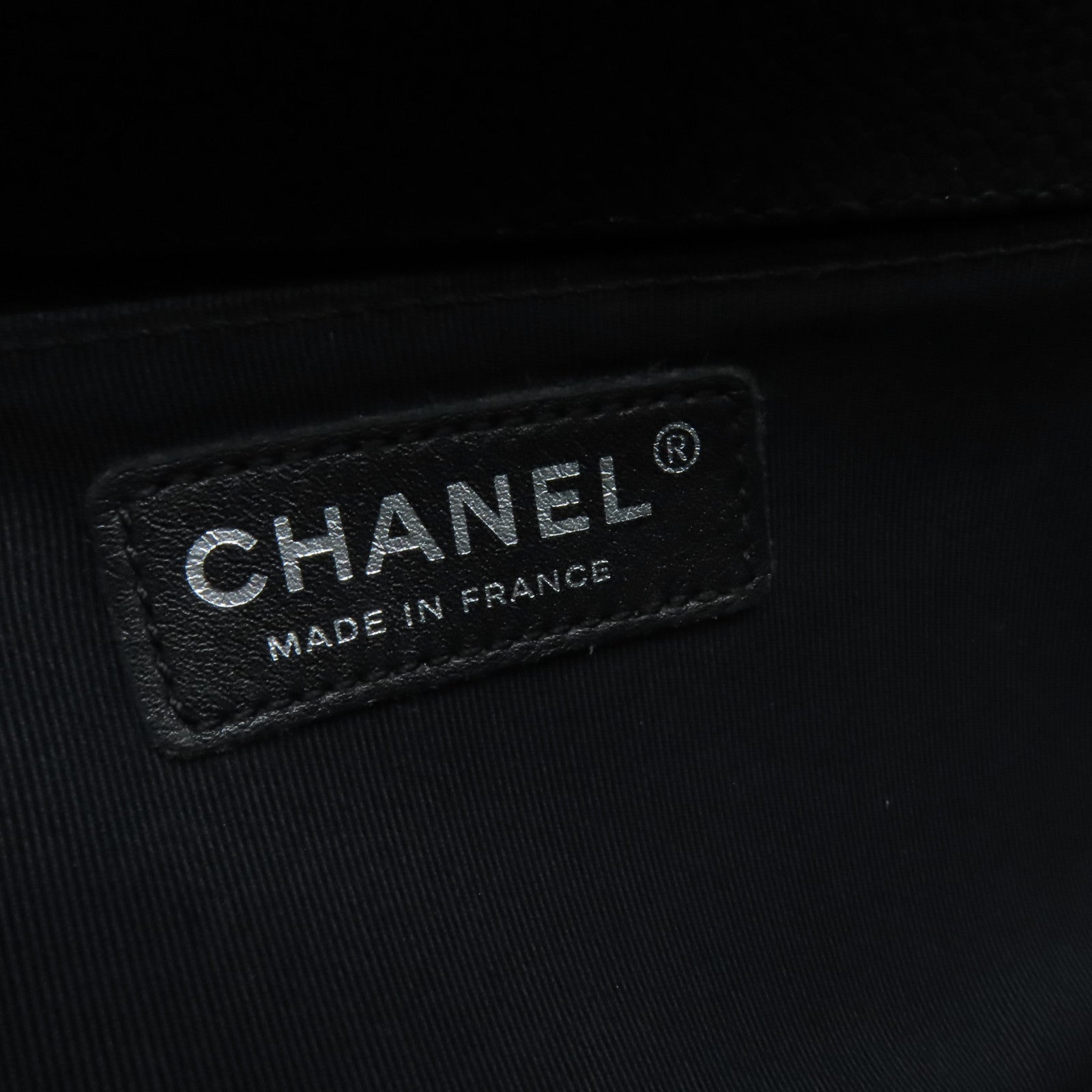 CHANEL 【激減優惠】菱格Caviar皮革Boy Chanel 25cm Chain Shoulder Bag銀扣鏈帶肩背袋黑色