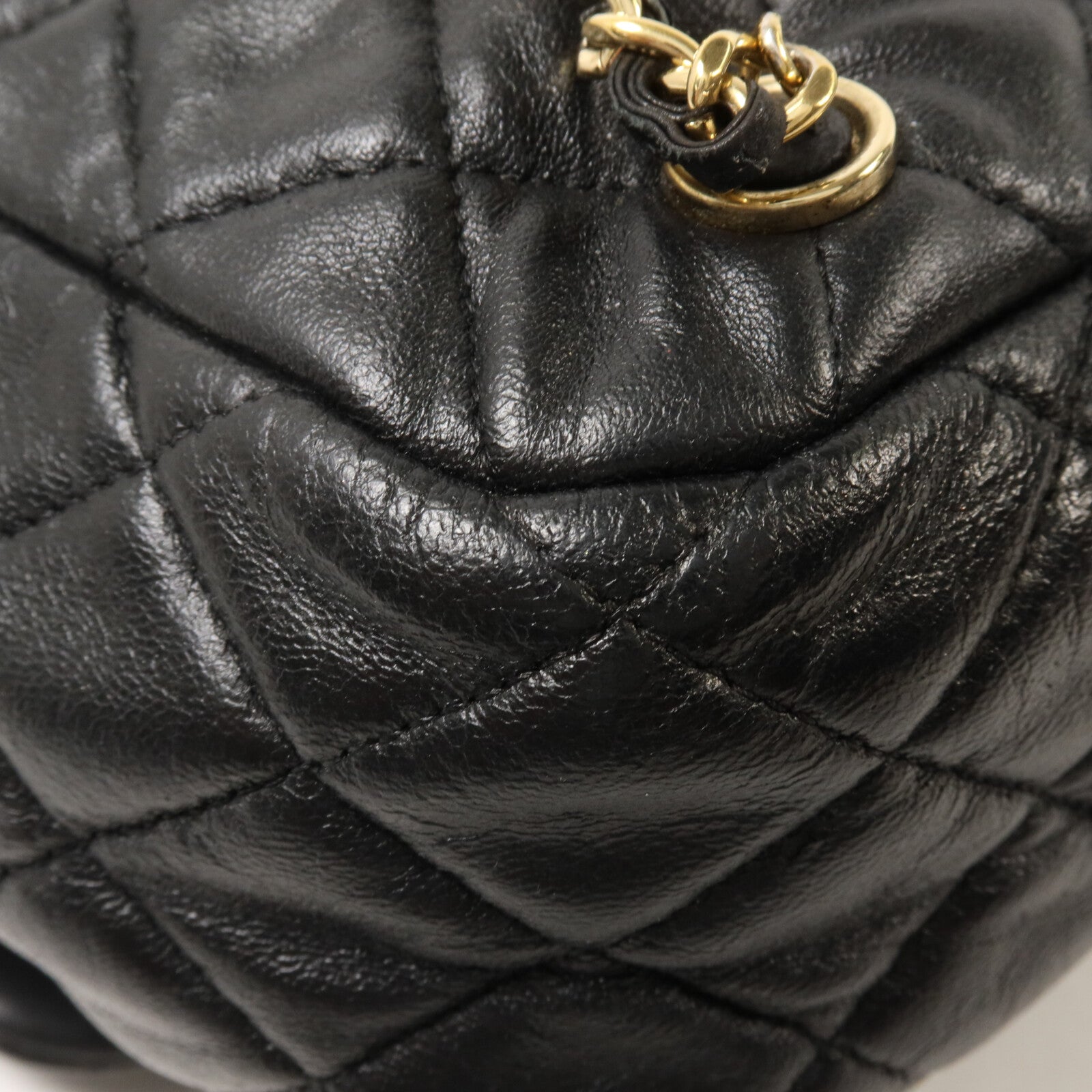 CHANEL 羊皮皮革Matelasse鏈帶背包