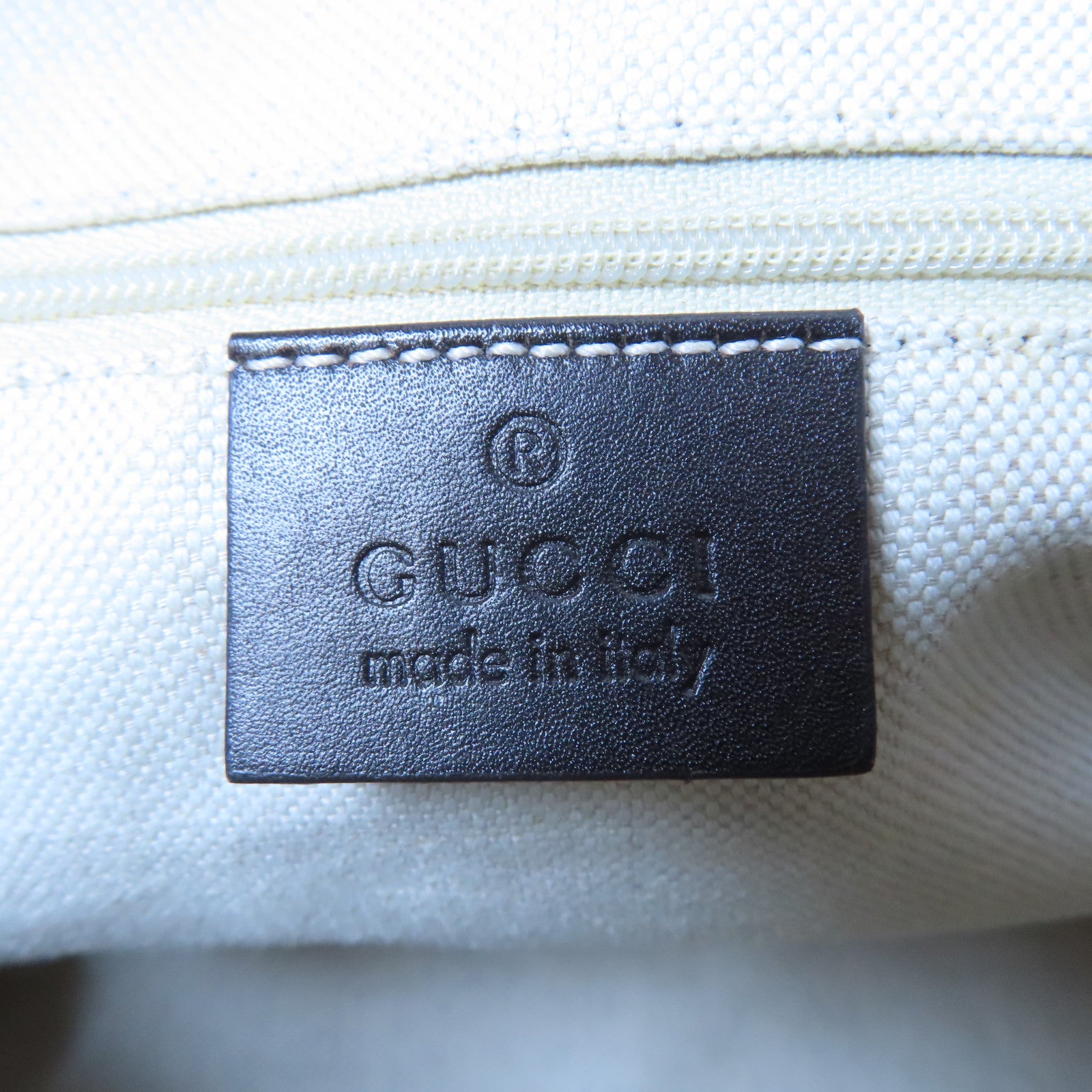 GUCCI 帆布Shoulder Bag金扣手挽肩背兩用袋啡色