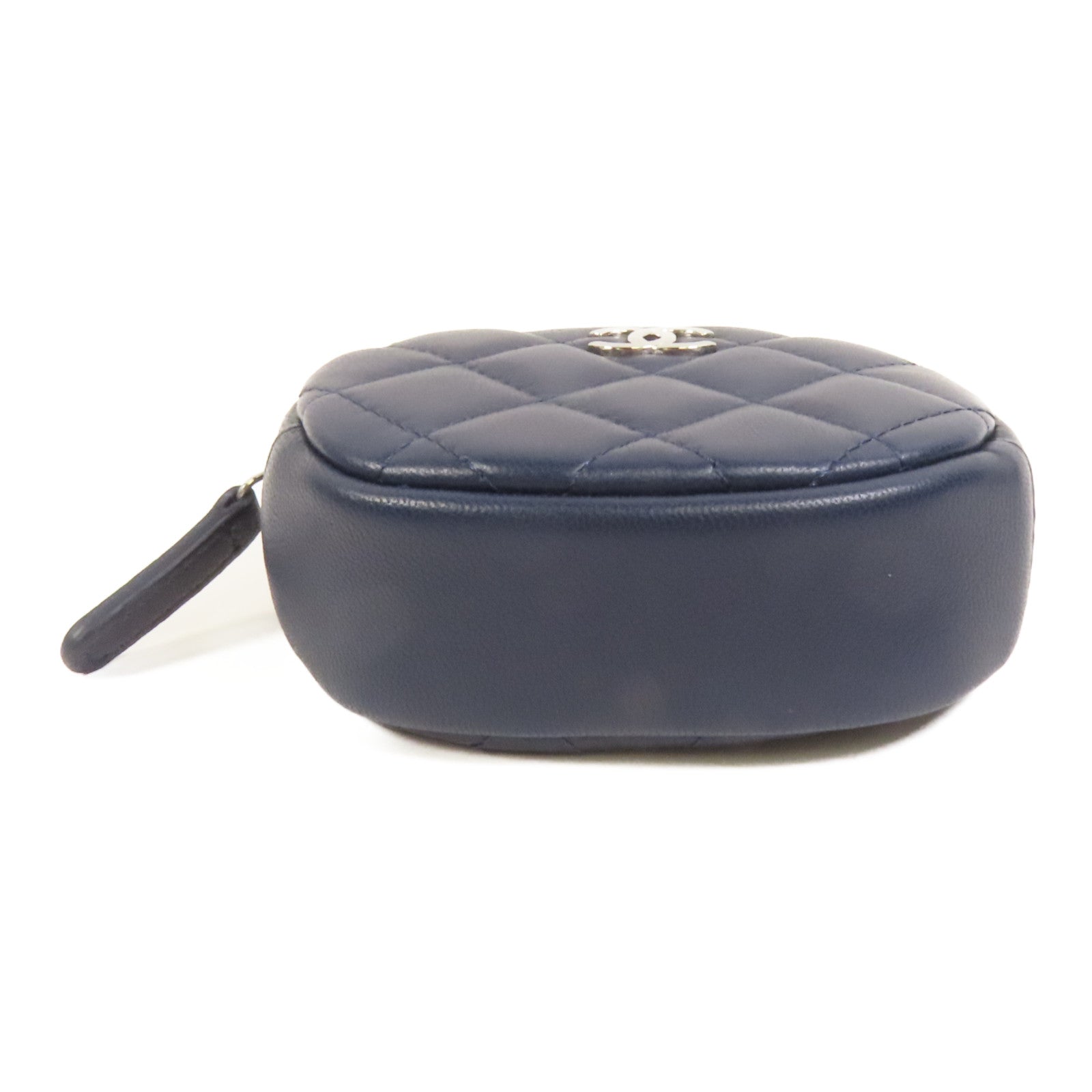 CHANEL 羊皮皮革Coin Case銀扣零錢包
