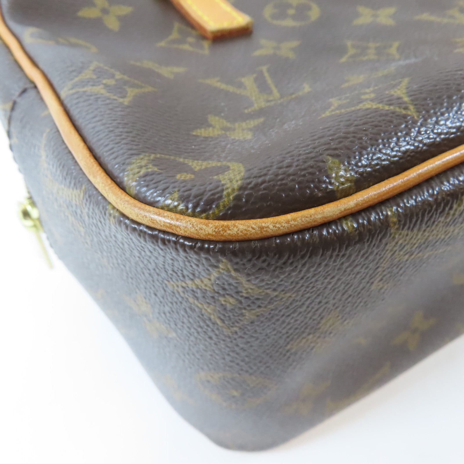 LOUIS VUITTON Monogram Cite MM金扣肩背袋啡色