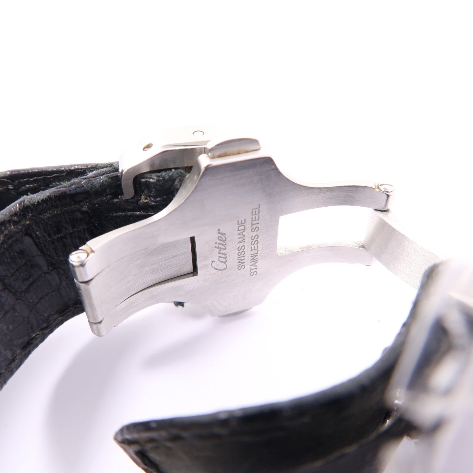 CARTIER Santos 100不鏽鋼手錶自動機芯白色
