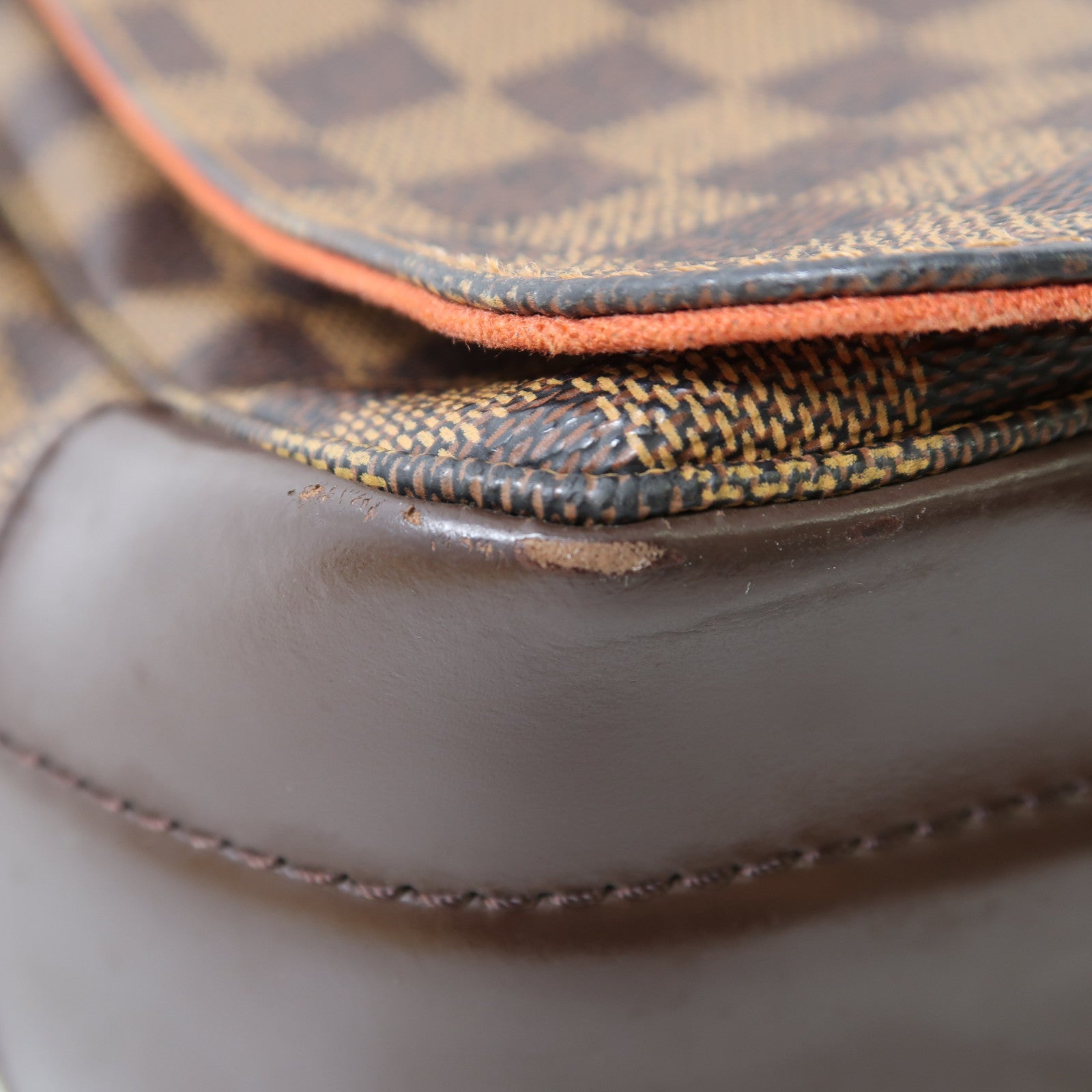 LOUIS VUITTON Damier Ebene Bastille金扣肩背袋啡色