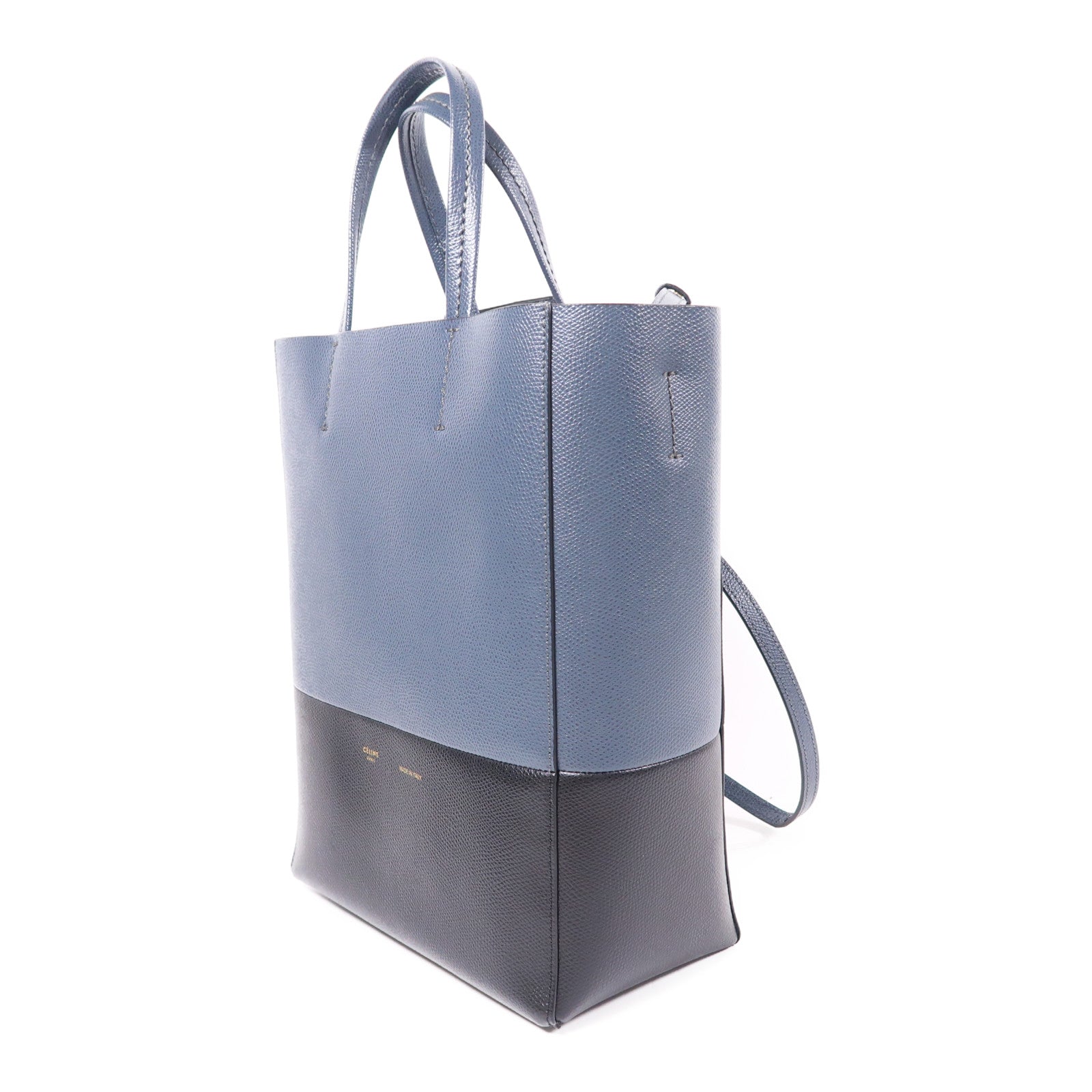 CELINE 【激減優惠】牛皮皮革Cabas Vertical金扣手挽肩背兩用袋